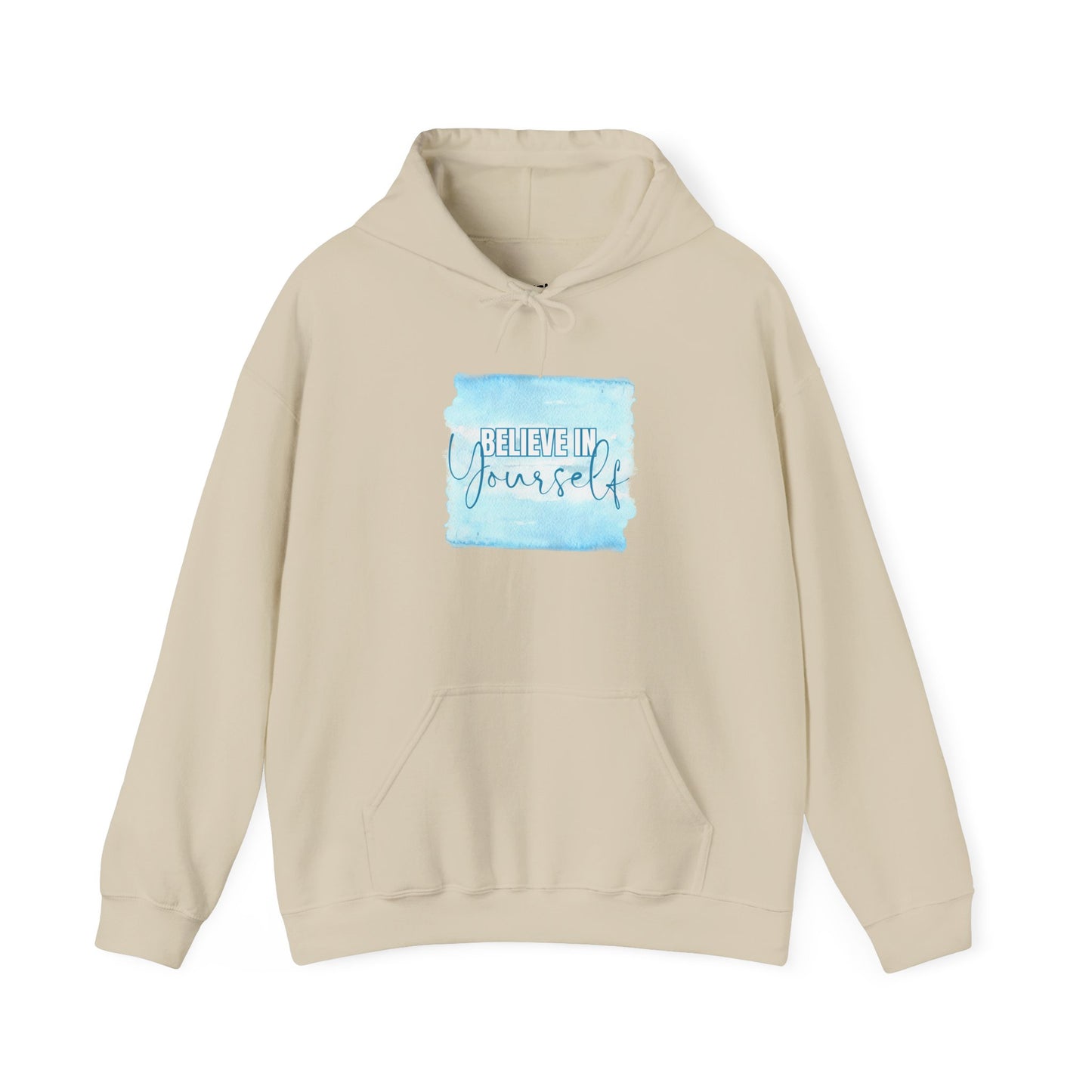 Believe in Yourself Motivational Hoodie, Unisex Sweatshirt, Casual Comfort Wear, Gift for Teens, Inspirational Clothing, Everyday Hoodie