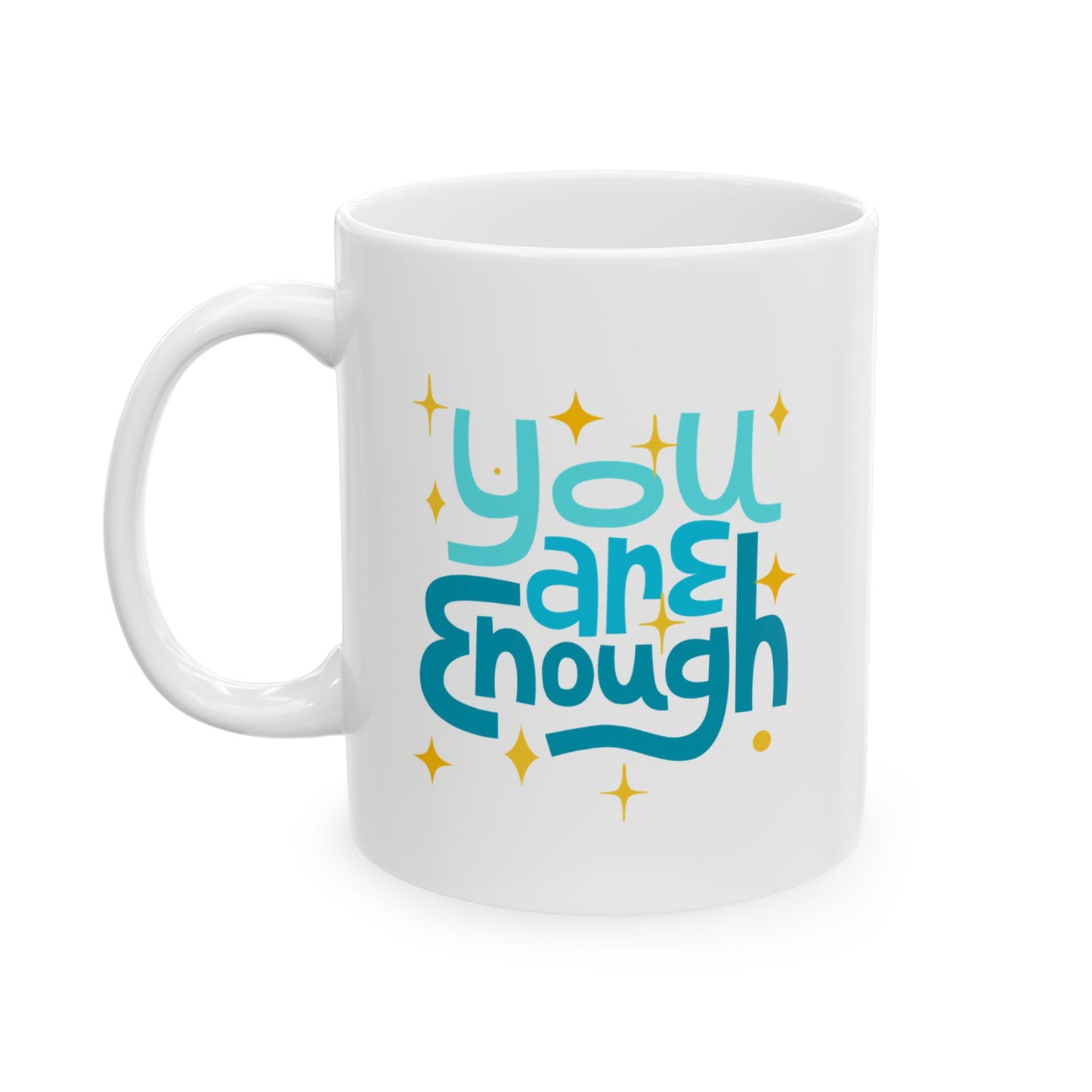 You are Enough Inspirational Ceramic Mug, 11oz and 15oz Coffee Cup for Motivation, Great Gift for Friends, Birthday, Self-Care, Office Decor, [...]