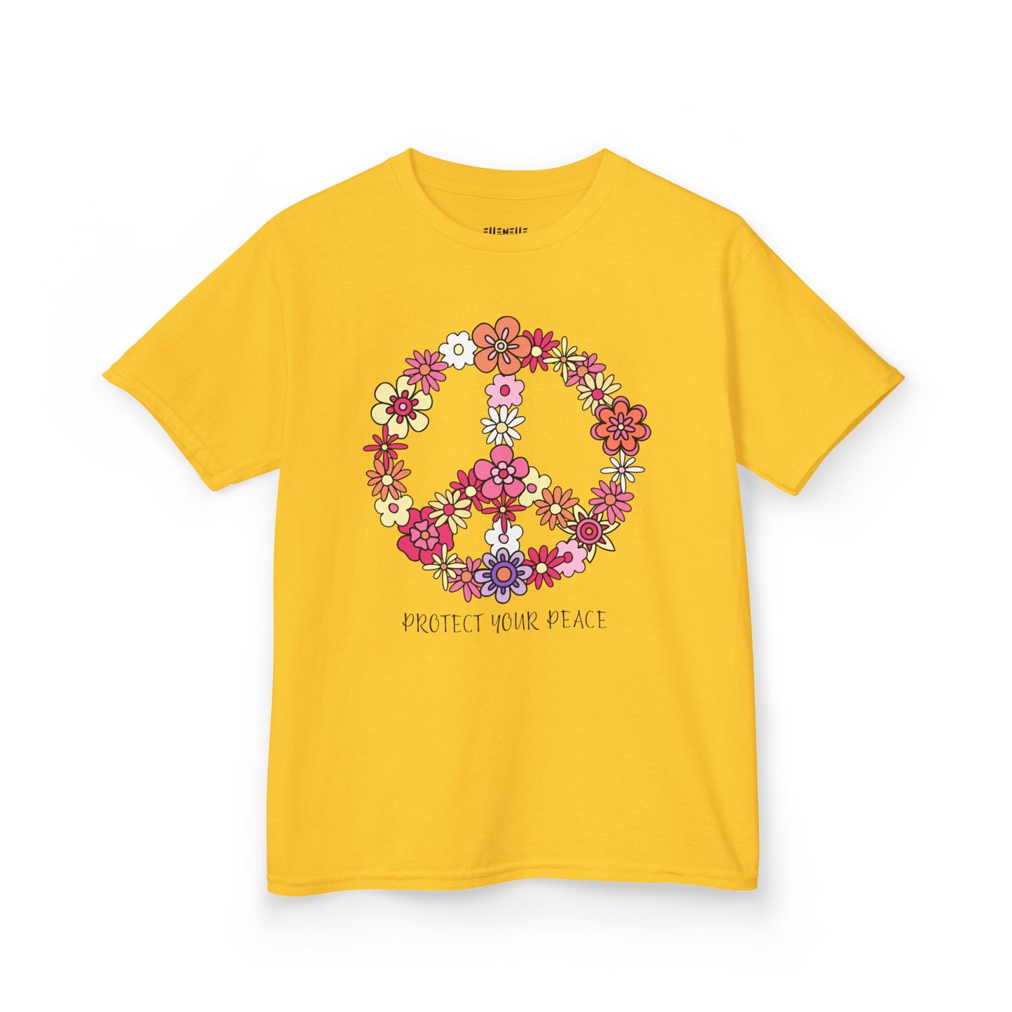 Protect Your Peace Motivational Kids T-Shirt, Positive Affirmation Shirt, Gift for Children, Encouraging Apparel
