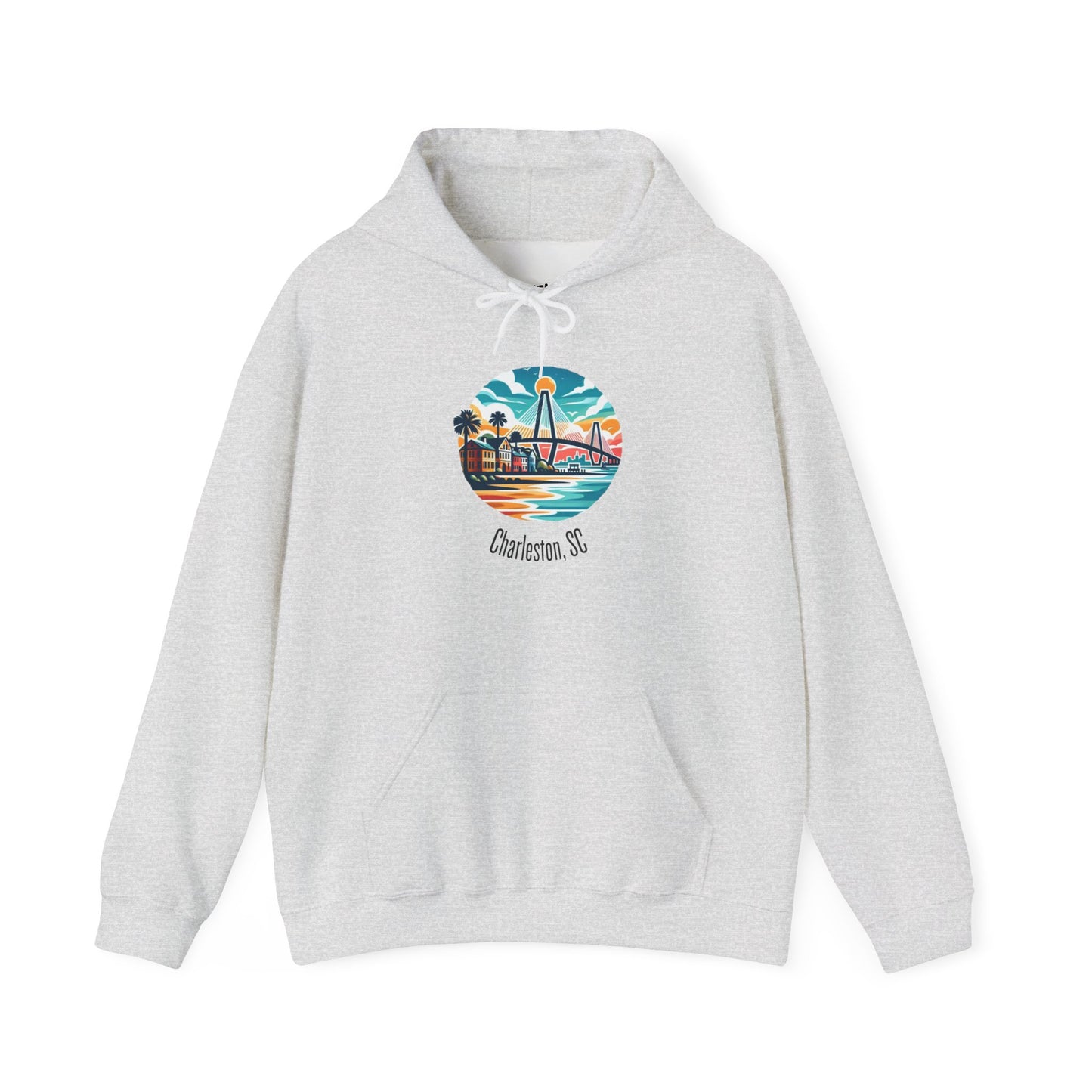 Charleston SC Hoodie, Coastal Sweatshirt, Beach Lover Gift, Unisex Pullover, Summer Vacation Apparel