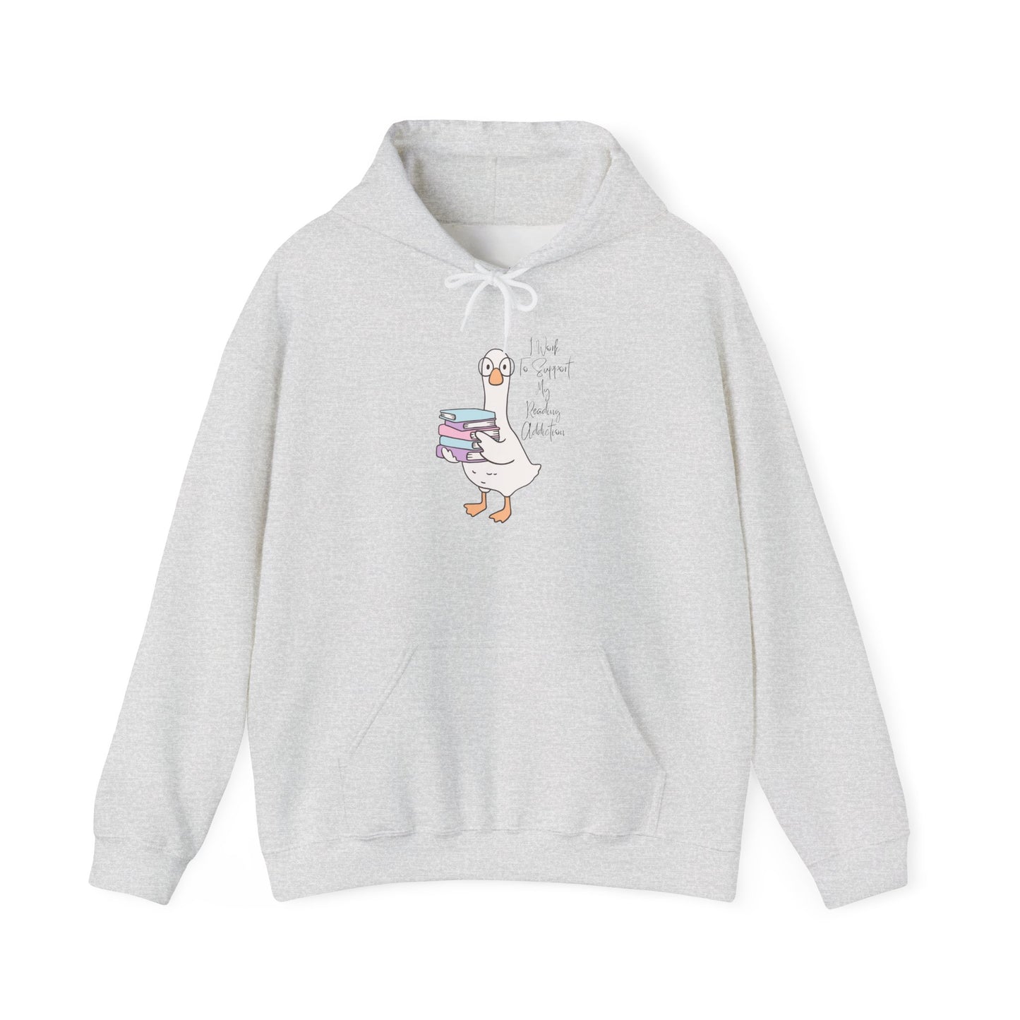 I Work to Support My Reading Addiction Unisex Hooded Sweatshirt with Library Design, Cozy Literature Hoodie for Book Lovers, Perfect Gift for Readers, Literary [...]
