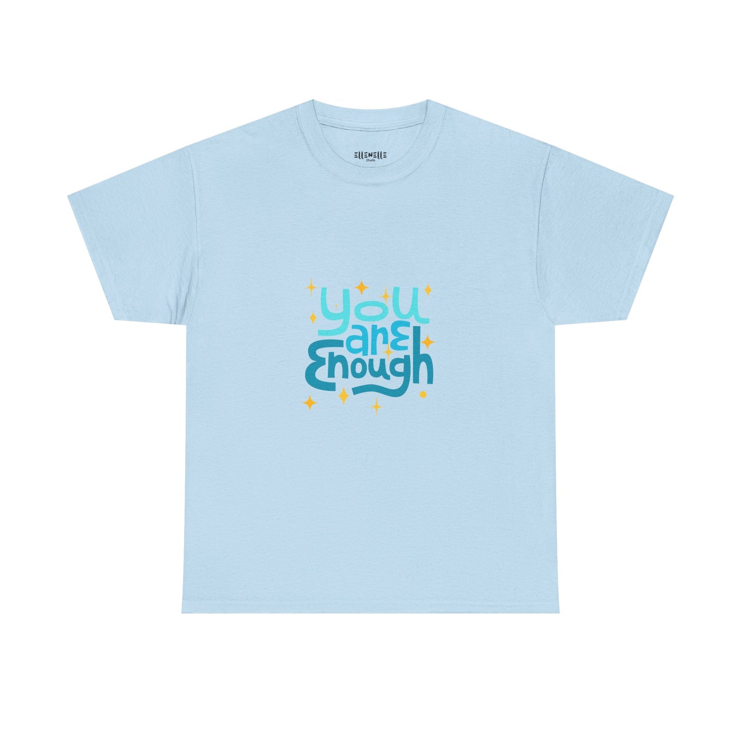 You Are Enough Empowering Unisex Heavy Cotton Tee, Self-Love T-Shirt, Affirmation Apparel, Gift for Friends, Motivational Clothing
