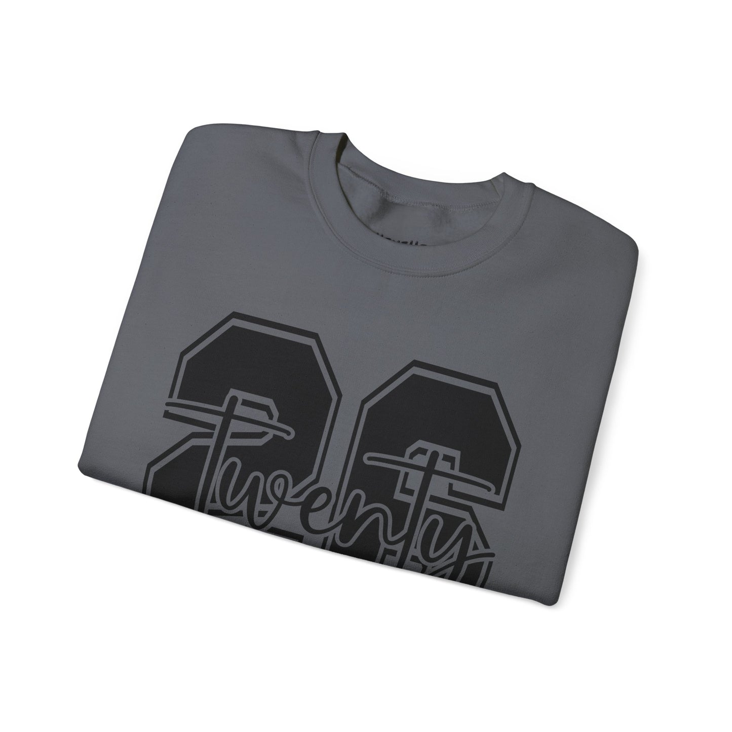 2026 Happy New Year Crewneck Sweatshirt — "Twenty twenty-six" Graphic Pullover