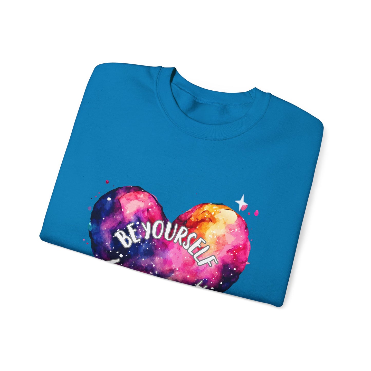 Be Yourself Love Yourself Empowering Unisex Crewneck Sweatshirt, Affirmation Apparel, Motivational Gift, Cozy Self-Care Clothing, Inspirational Wear