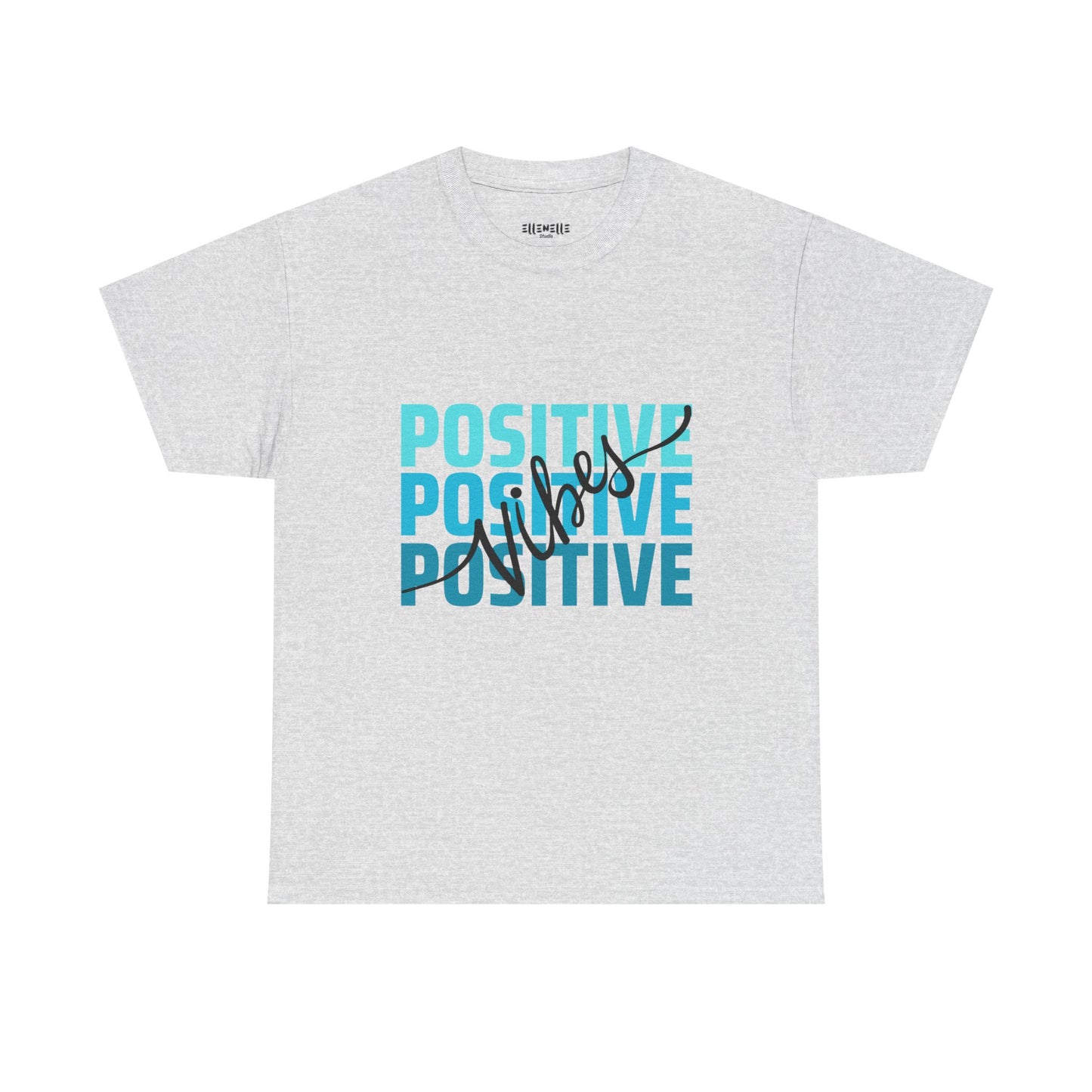 Positive Vibes Empowering Unisex Heavy Cotton Tee, Self-Love T-Shirt, Affirmation Apparel, Gift for Friends, Motivational Clothing
