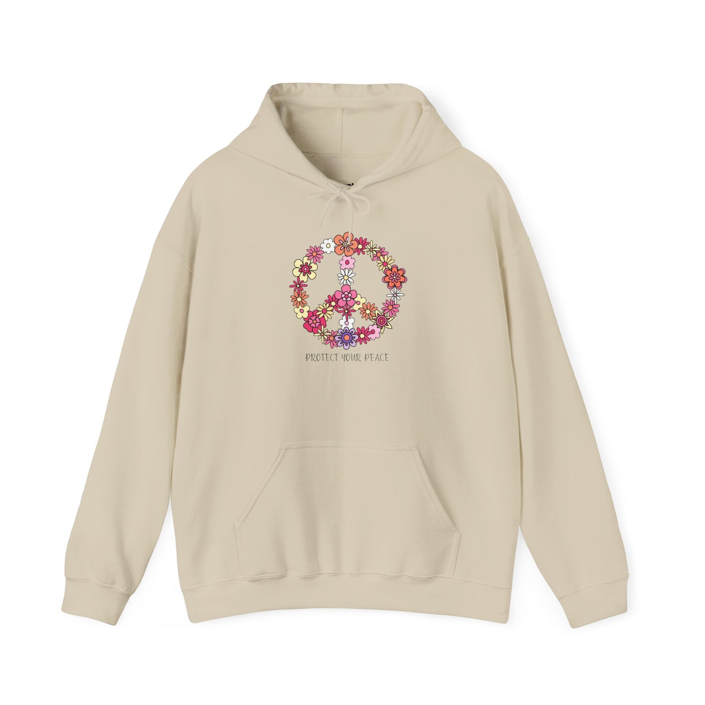 Protect Your Peace Motivational Hoodie, Unisex Sweatshirt, Casual Comfort Wear, Gift for Teens, Inspirational Clothing, Everyday Hoodie