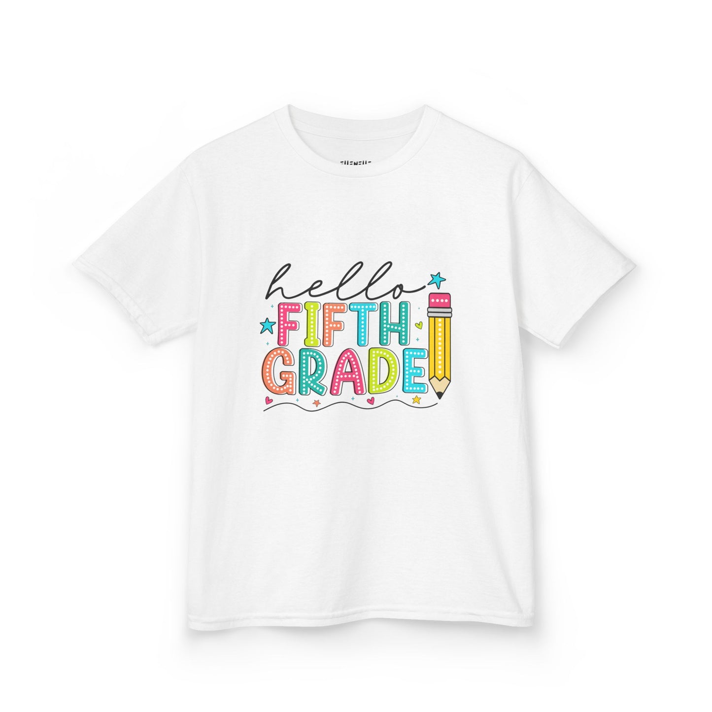 Hello Fifth Grade T‑Shirt — Bright Back-to-School Tee