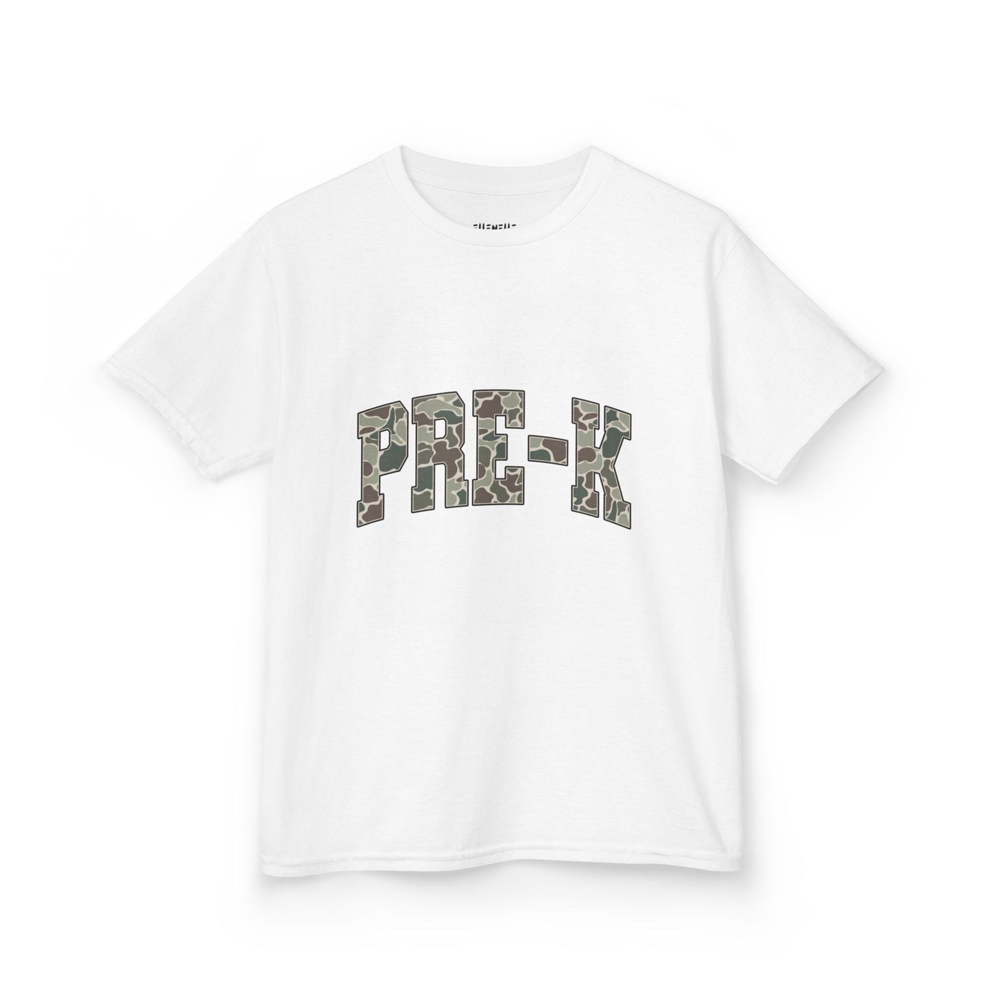 Camo PreK T‑Shirt — Neutral Back-to-School Tee