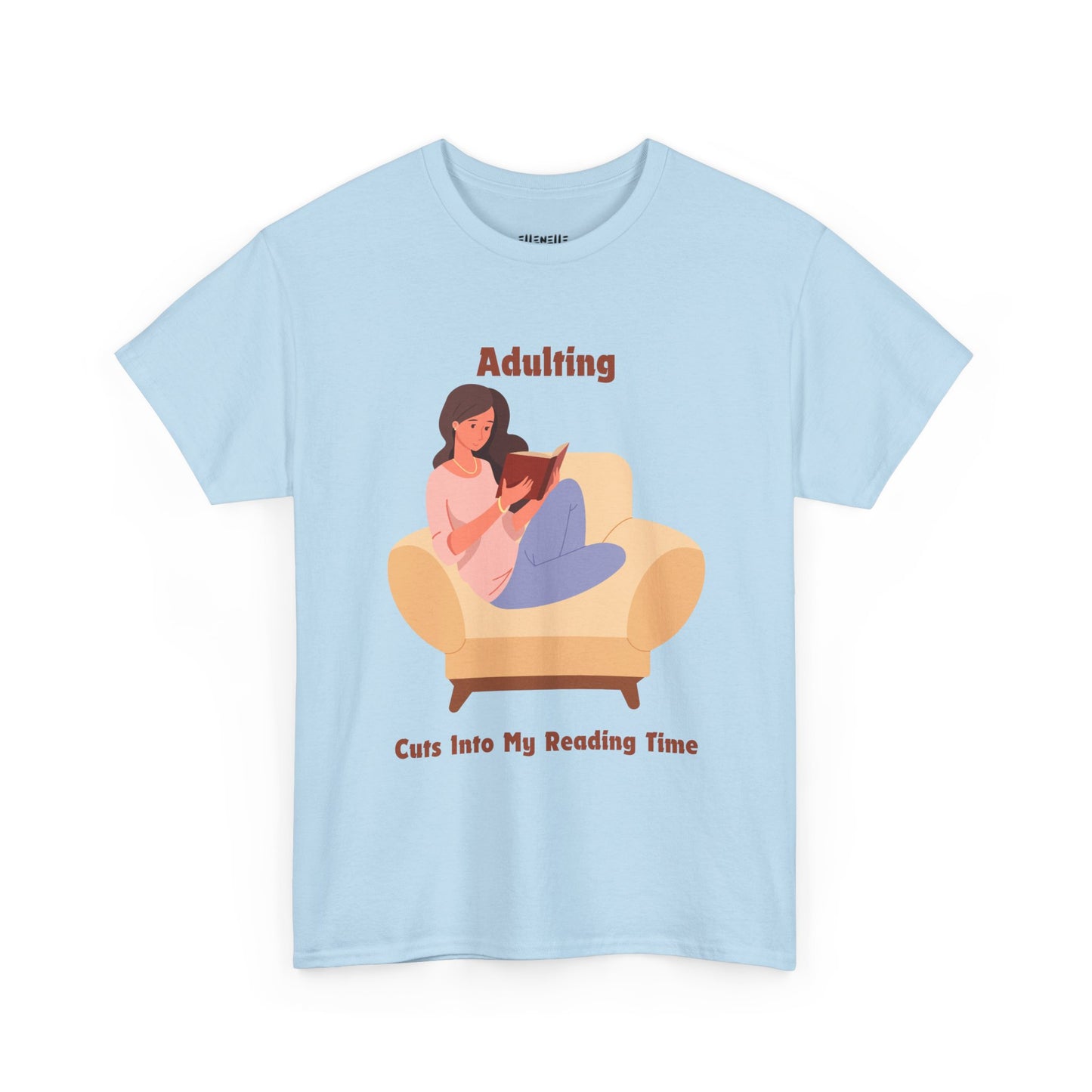Adulting Cuts into My Reading Time T-Shirt, Unisex Tee