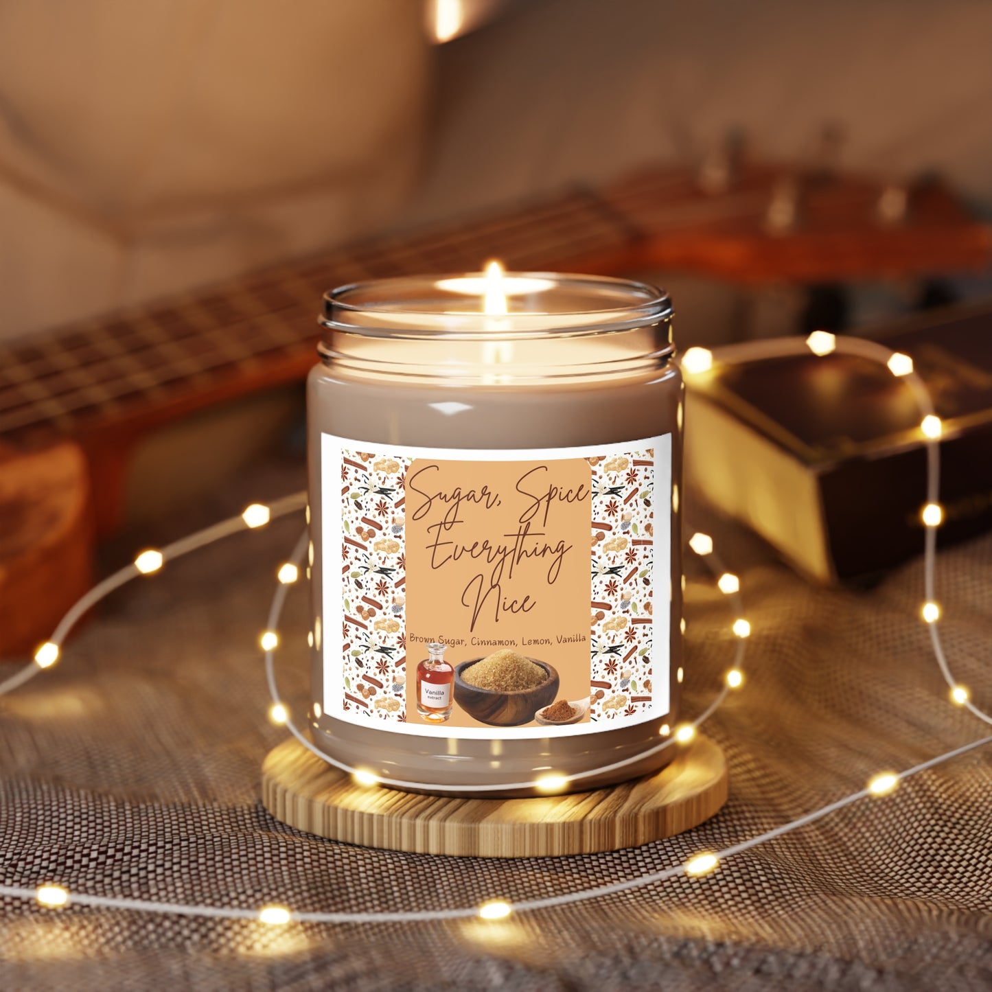 Sugar, Spice, Everything Nice Soy Candle - Cozy Fall Aroma - 9oz
