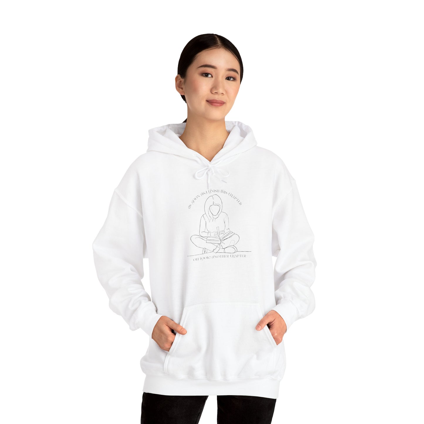 As Soon As I Finish This Chapter... Unisex Hooded Sweatshirt with Library Design, Cozy Literature Hoodie for Book Lovers, Perfect Gift for Readers, Literary [...]