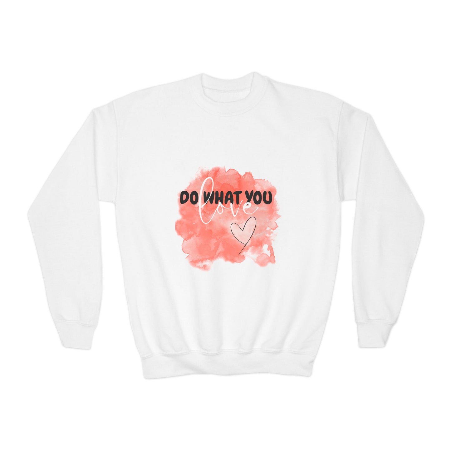 Do What You Love Empowering Youth Crewneck Sweatshirt, Inspirational Apparel, Affirmation Gift, Motivational Sweatshirt, Positive Vibes Clothing