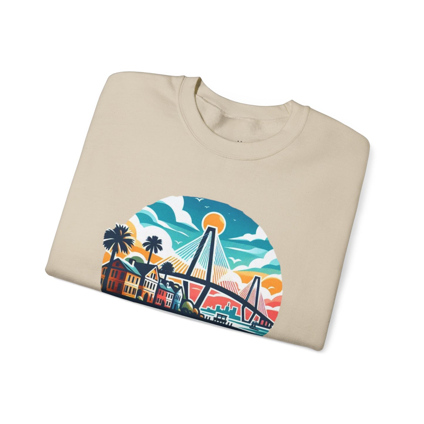 Charleston SC Sweatshirt, Cozy Crewneck, Charleston Gift, Travel Souvenir, Unisex Sweatshirt, Beach Vibes Apparel, Casual Wear