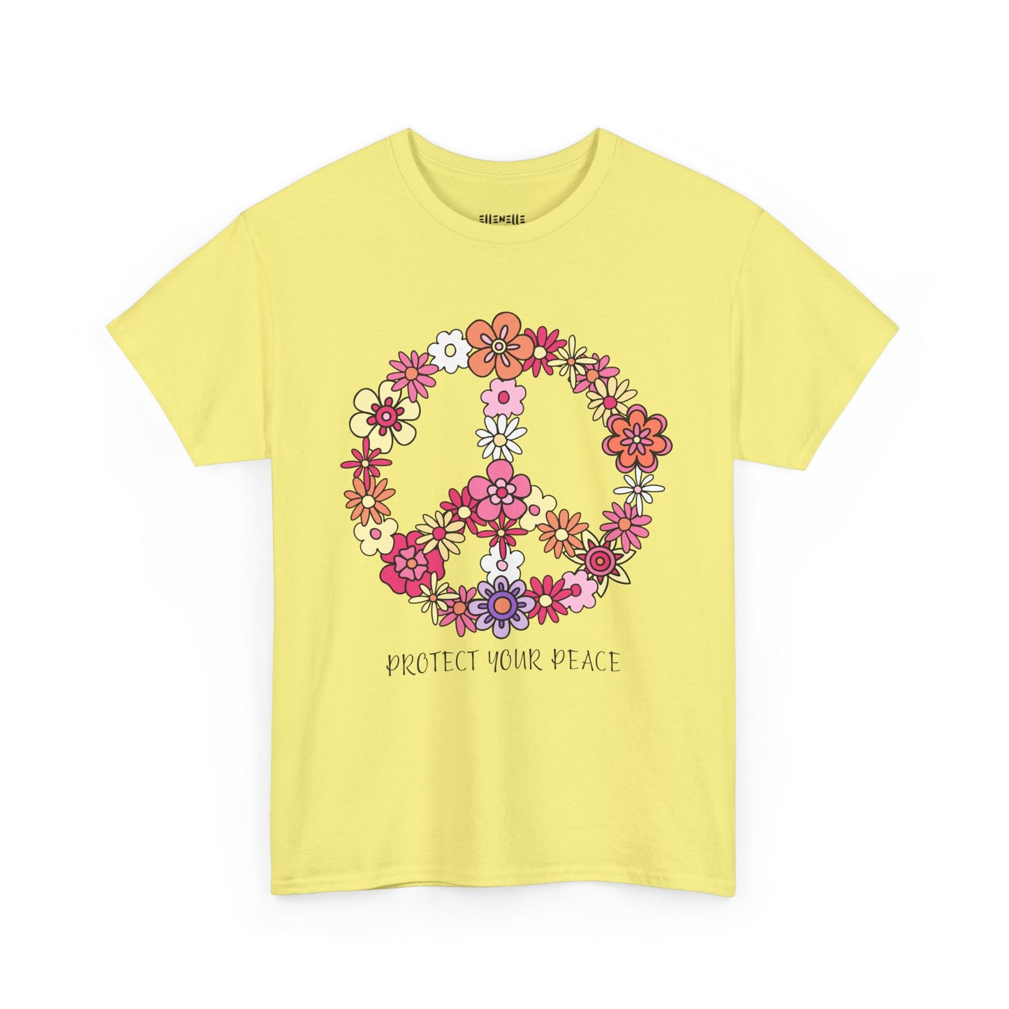 Protect Your Peace Empowering Unisex Heavy Cotton Tee, Self-Love T-Shirt, Affirmation Apparel, Gift for Friends, Motivational Clothing
