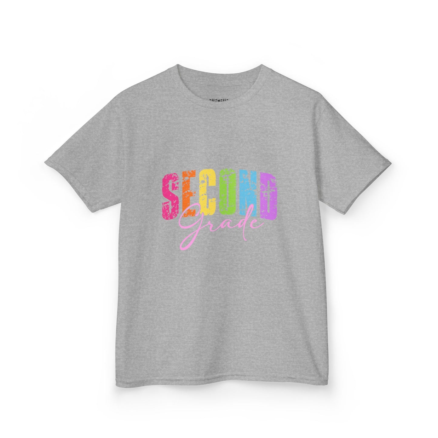 Distressed Second Grade T‑Shirt — Bright Back-to-School Tee