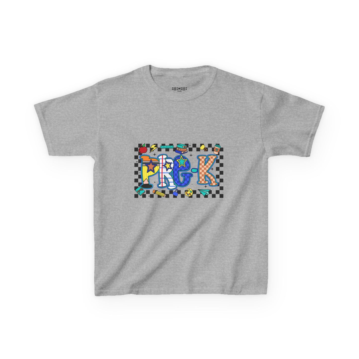 Pre-K T‑Shirt — Checkerboard Back-to-School Tee