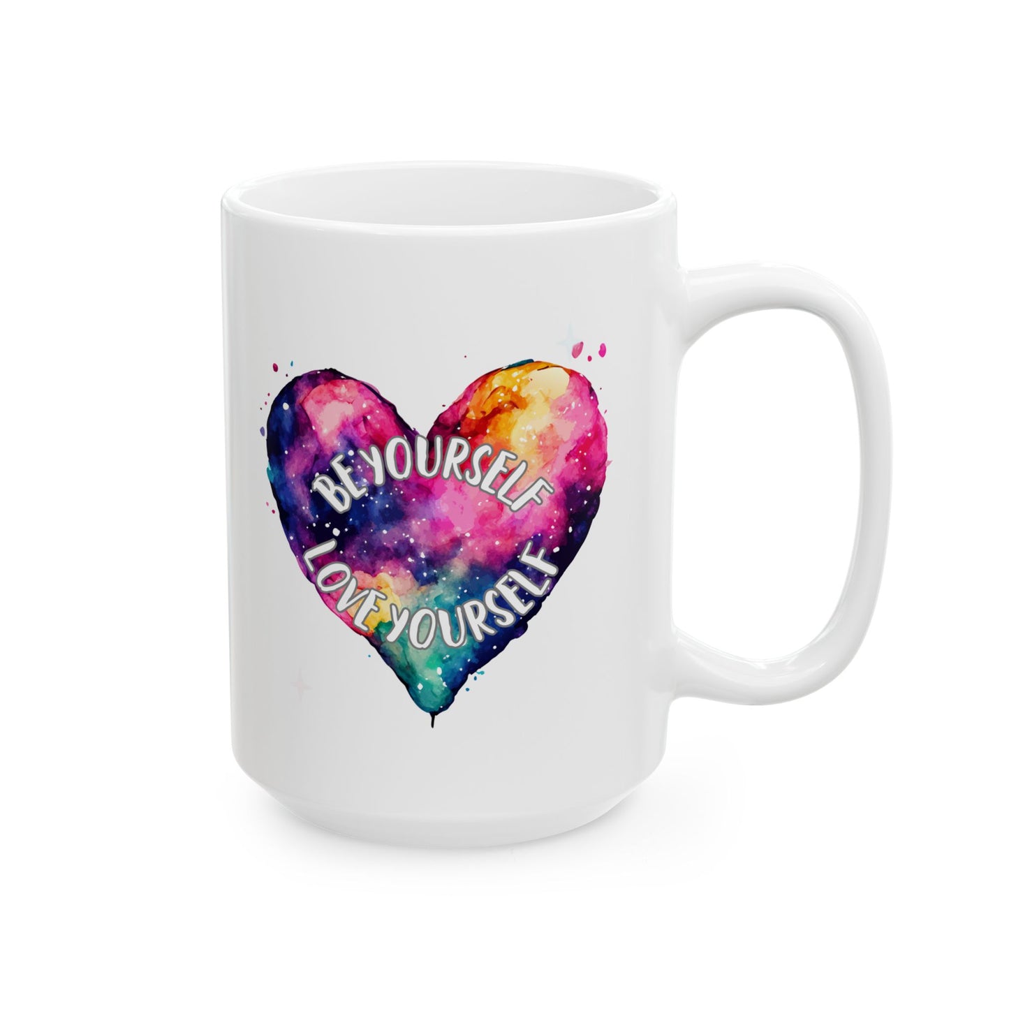 Be Yourself Love Yourself Inspirational Ceramic Mug, 11oz and 15oz Coffee Cup for Motivation, Great Gift for Friends, Birthday, Self-Care, Office Decor, [...]