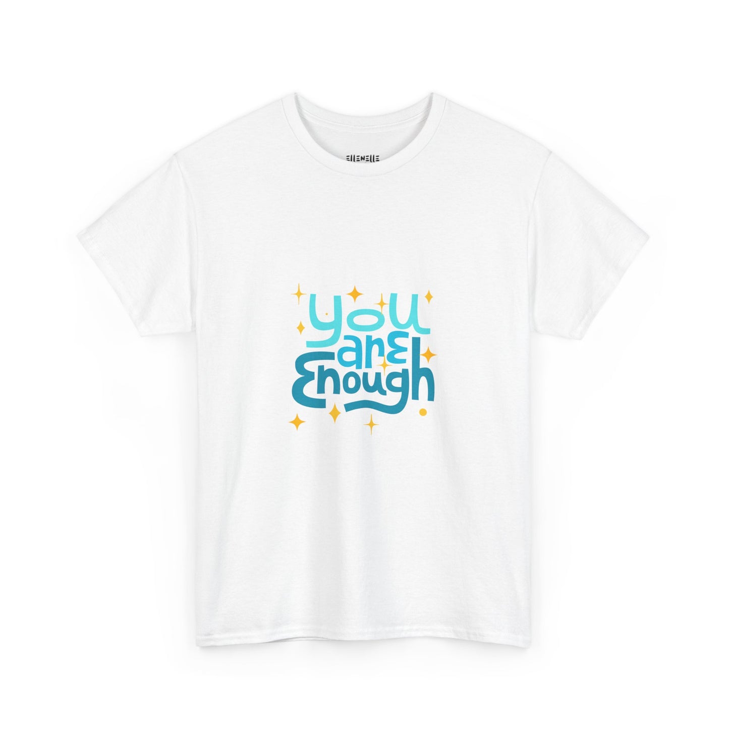 You Are Enough Empowering Unisex Heavy Cotton Tee, Self-Love T-Shirt, Affirmation Apparel, Gift for Friends, Motivational Clothing