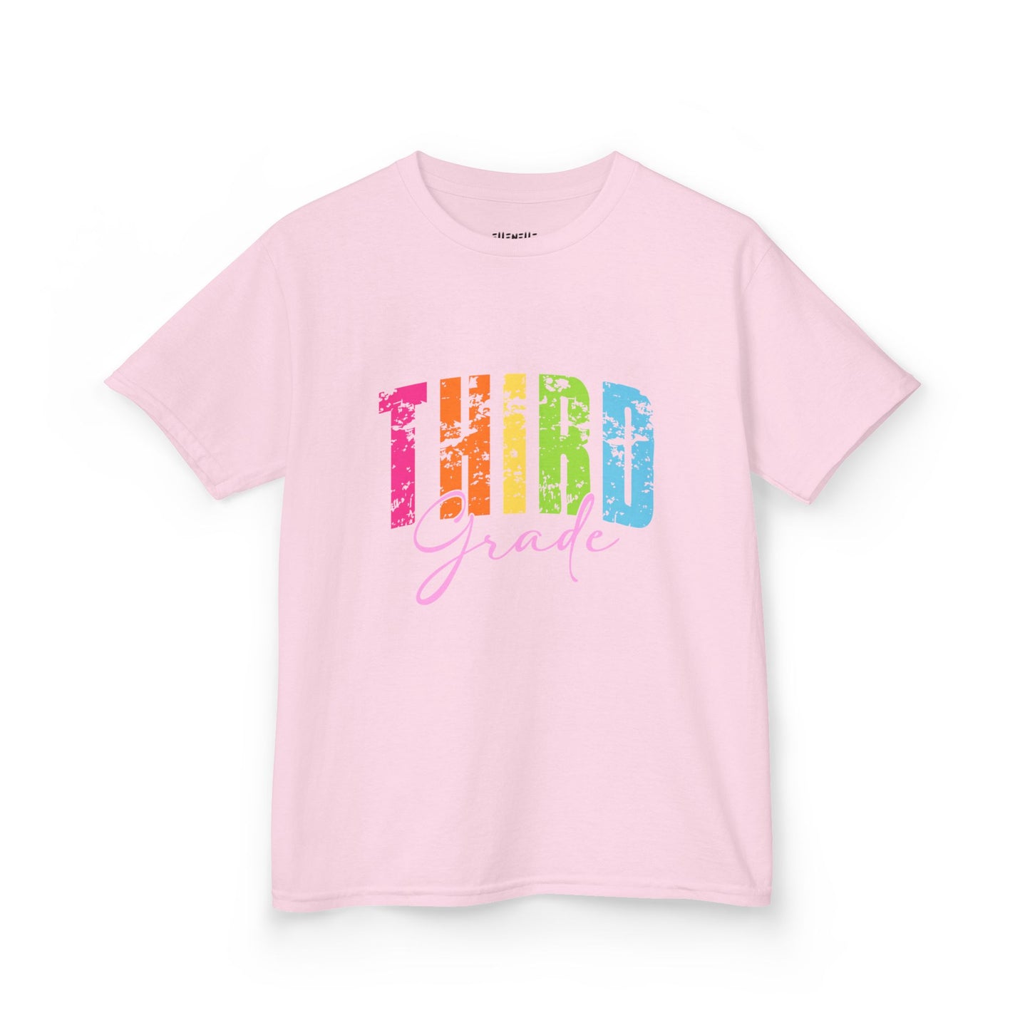 Distressed Third Grade T‑Shirt — Bright Back-to-School Tee