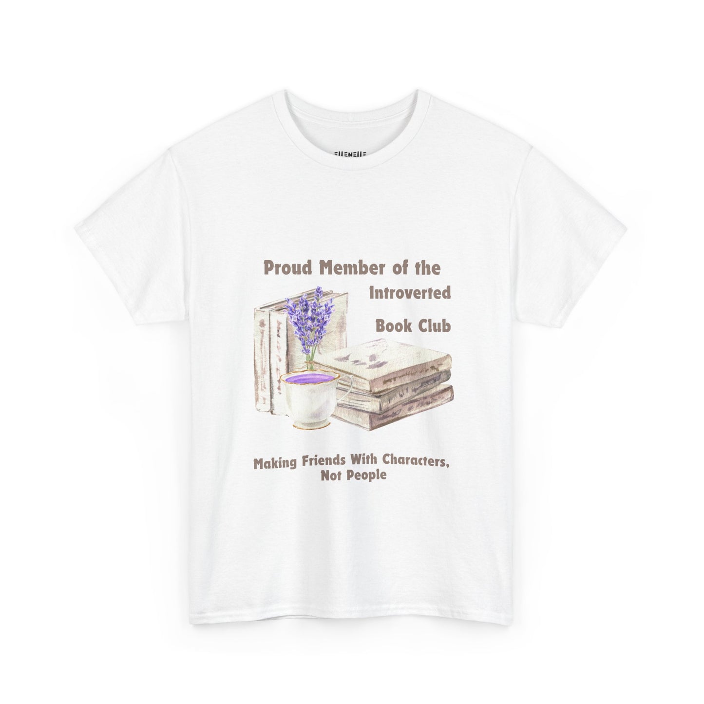 Introverted Book Club, Book-lover, Unisex Tee