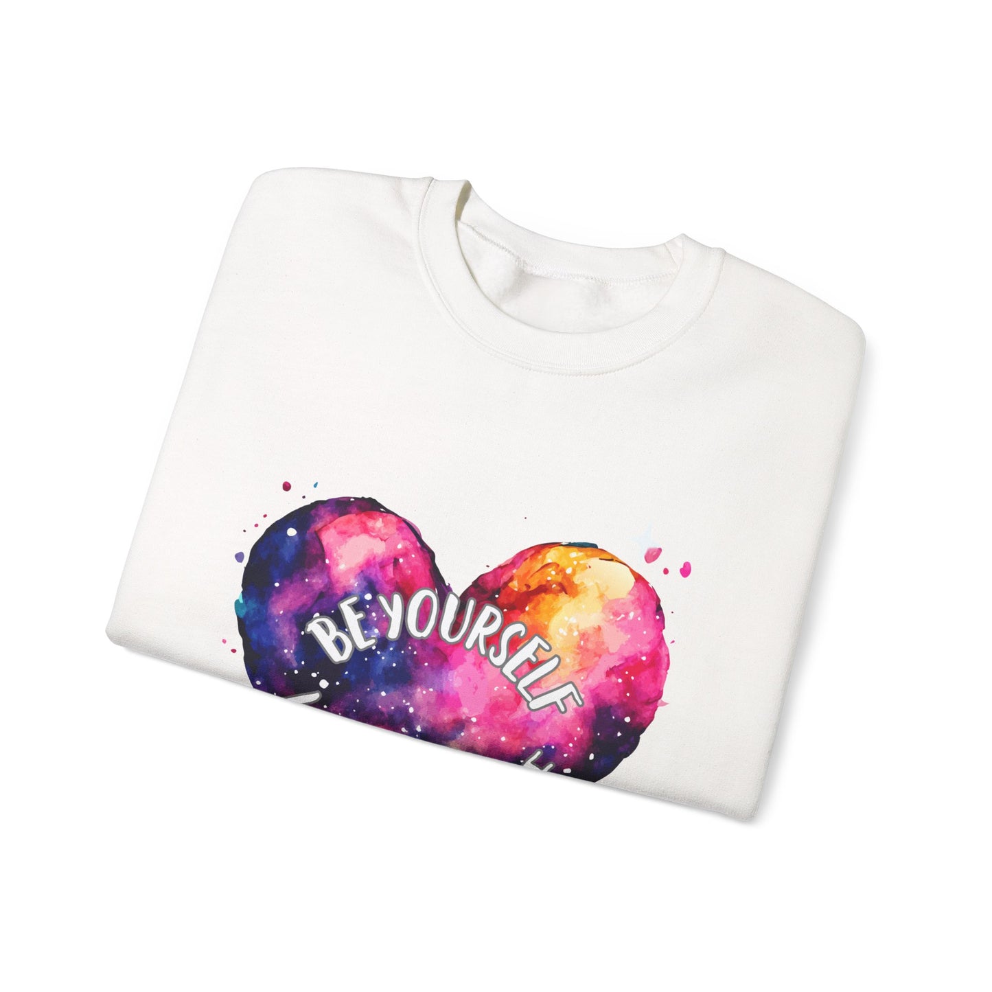 Be Yourself Love Yourself Empowering Unisex Crewneck Sweatshirt, Affirmation Apparel, Motivational Gift, Cozy Self-Care Clothing, Inspirational Wear