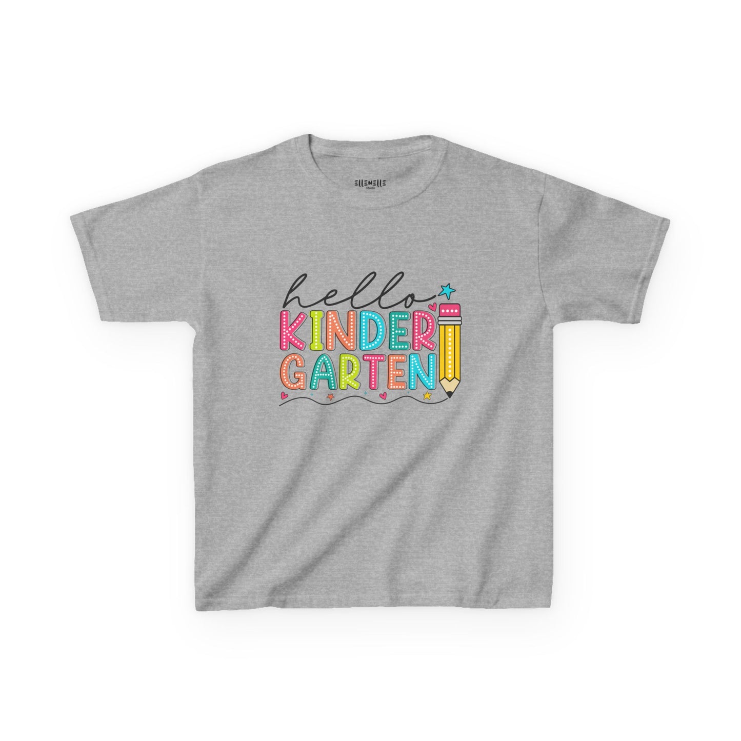 Hello Kindergarten T‑Shirt — Bright Back-to-School Tee