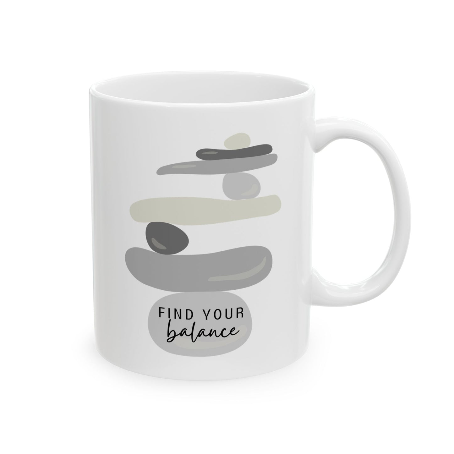 Find Your Balance Inspirational Ceramic Mug, 11oz and 15oz Coffee Cup for Motivation, Great Gift for Friends, Birthday, Self-Care, Office Decor, [...]