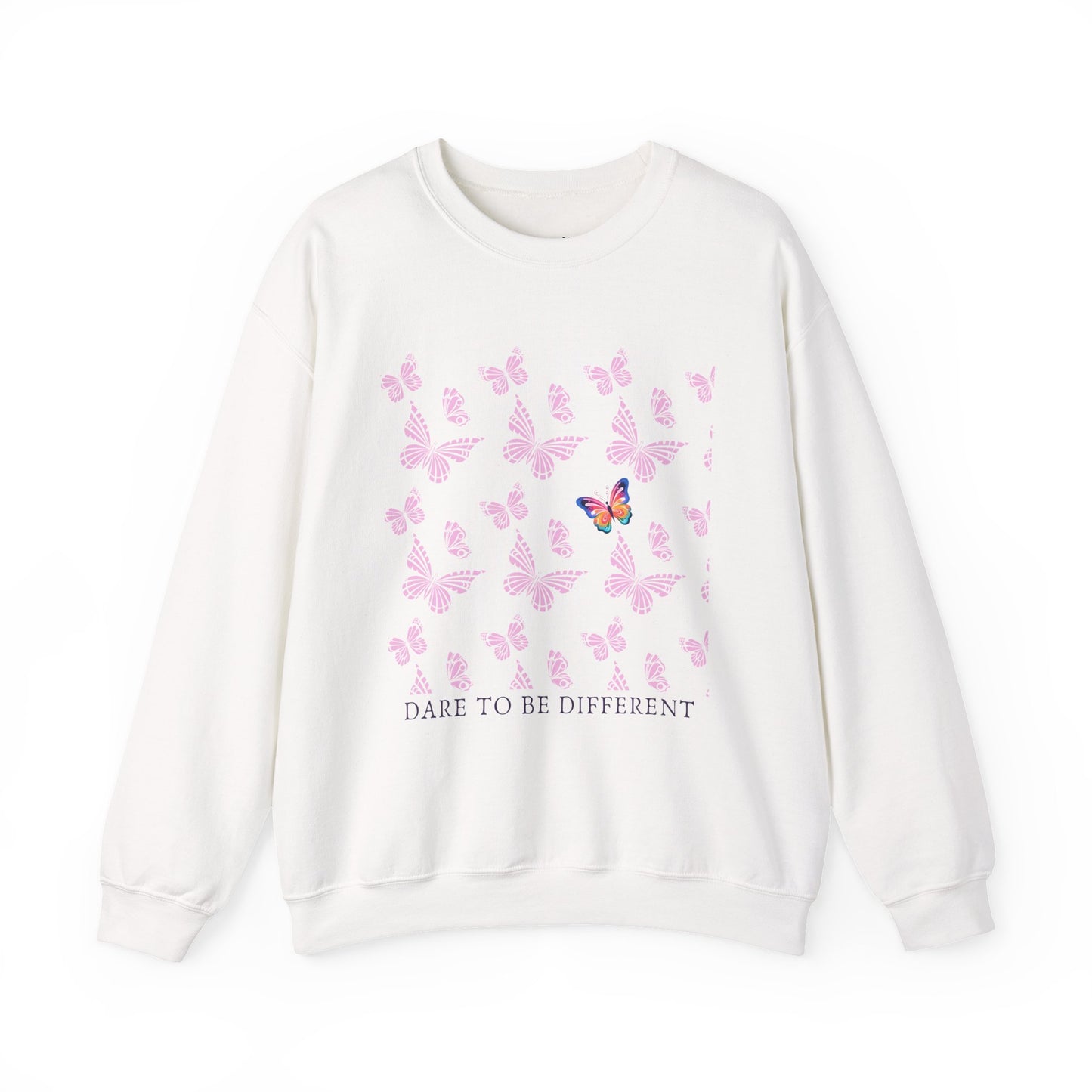 Dare To Be Different Empowering Unisex Crewneck Sweatshirt, Affirmation Apparel, Motivational Gift, Cozy Self-Care Clothing, Inspirational Wear