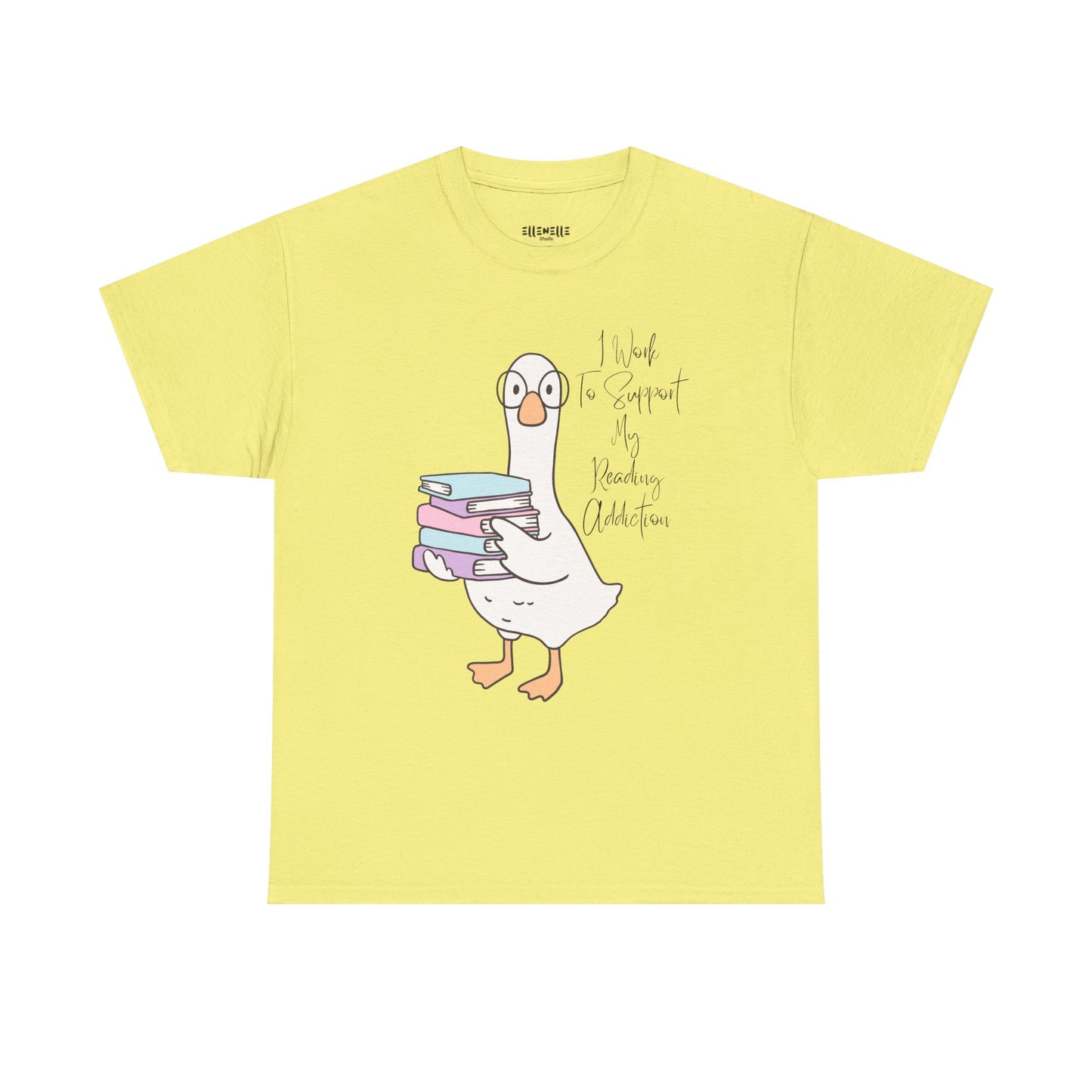 I Work to Support My Reading Addiction T-Shirt, Unisex Tee