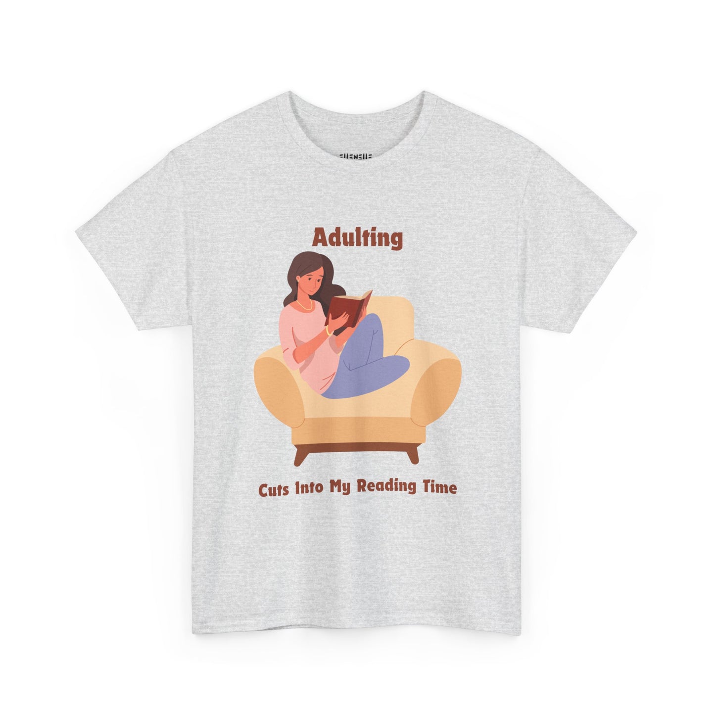 Adulting Cuts into My Reading Time T-Shirt, Unisex Tee