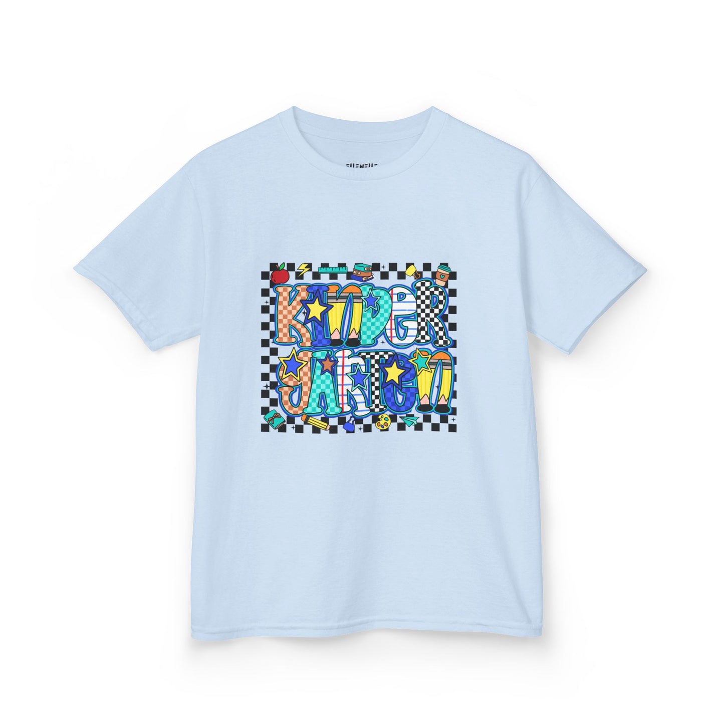 Kindergarten T‑Shirt — Checkerboard Back-to-School Tee
