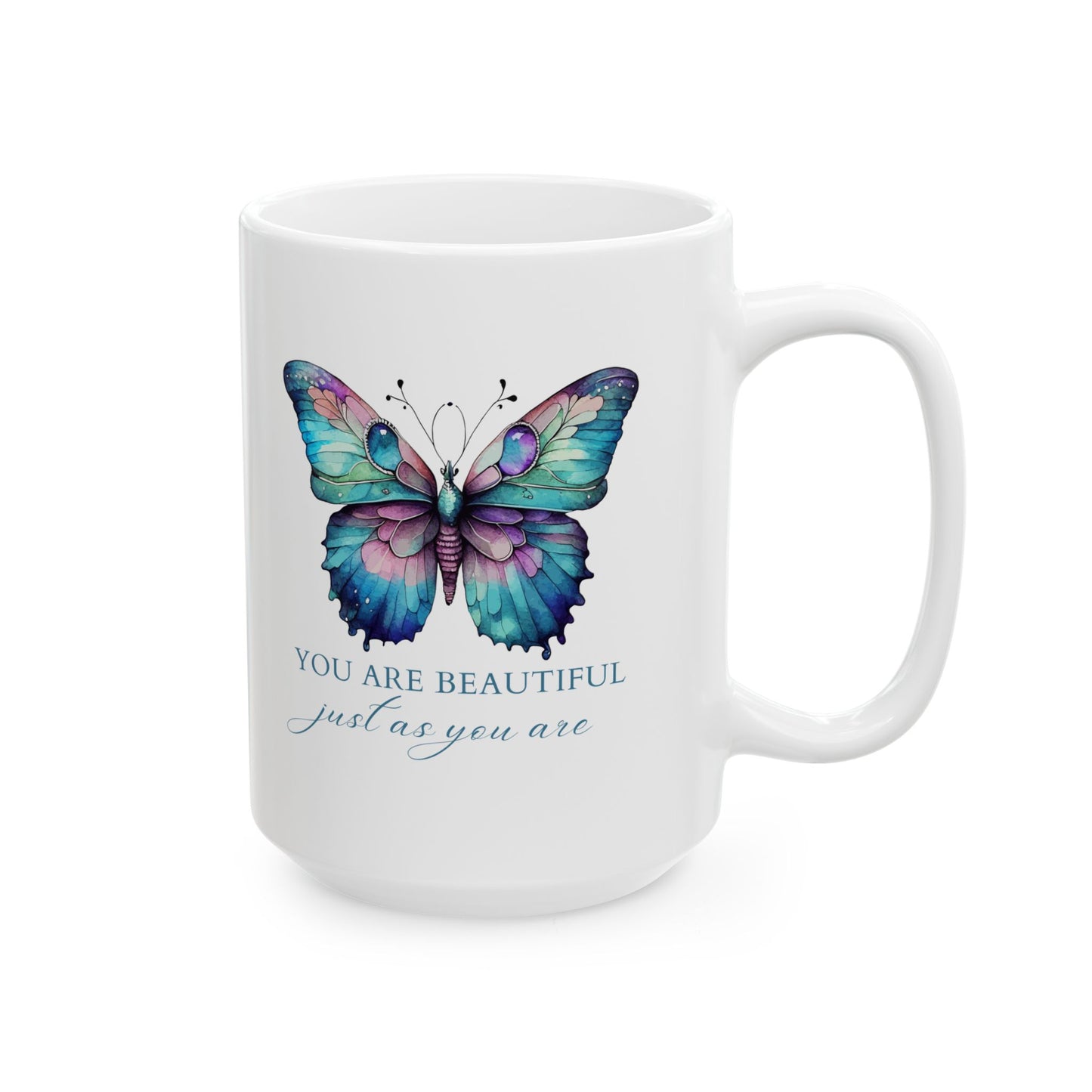 You Are  Beautiful Inspirational Ceramic Mug, 11oz and 15oz Coffee Cup for Motivation, Great Gift for Friends, Birthday, Self-Care, Office Decor, [...]