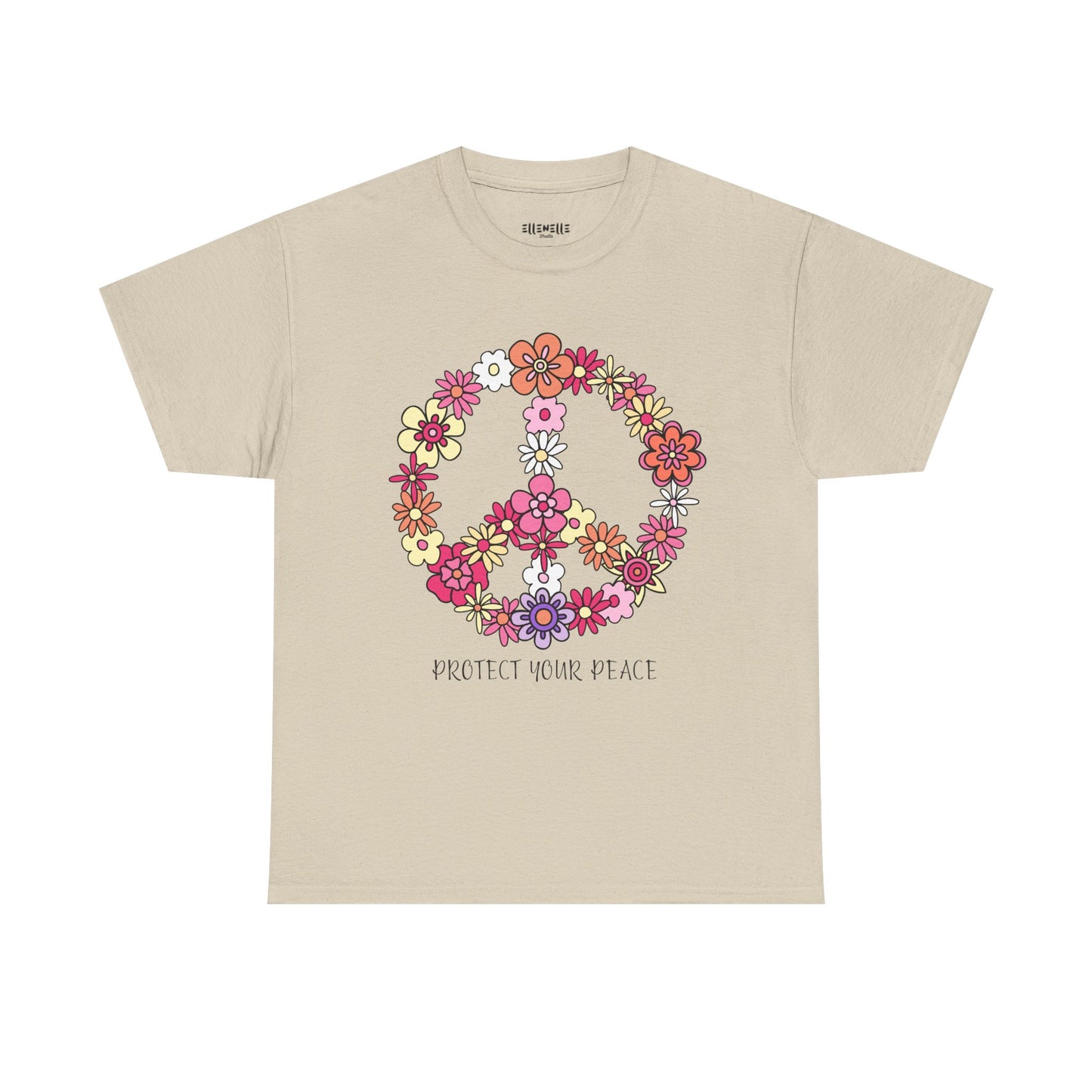 Protect Your Peace Empowering Unisex Heavy Cotton Tee, Self-Love T-Shirt, Affirmation Apparel, Gift for Friends, Motivational Clothing