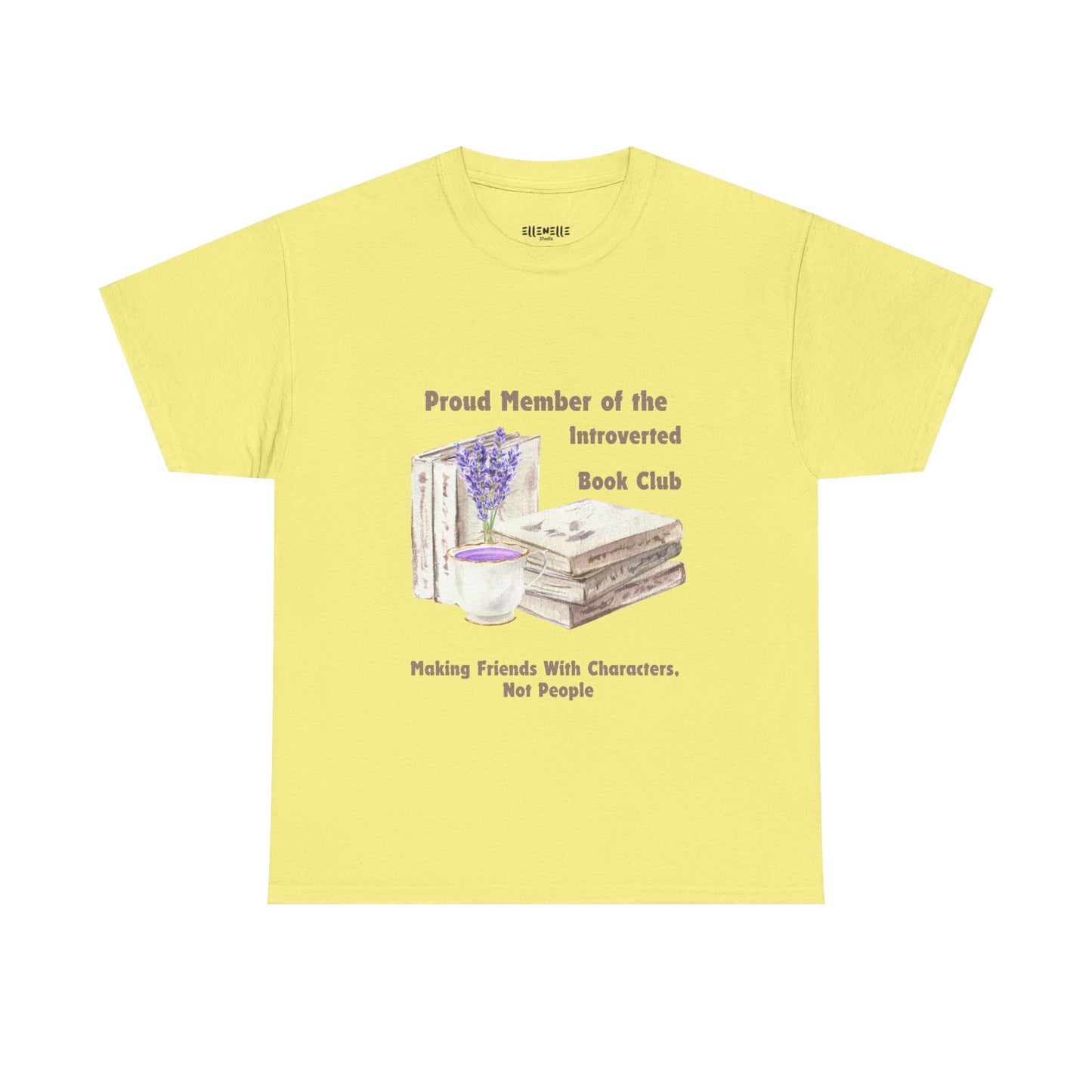 Introverted Book Club, Book-lover, Unisex Tee