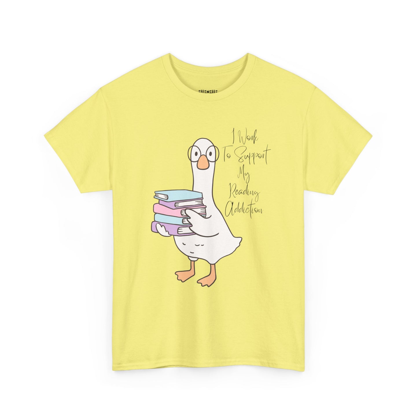I Work to Support My Reading Addiction T-Shirt, Unisex Tee