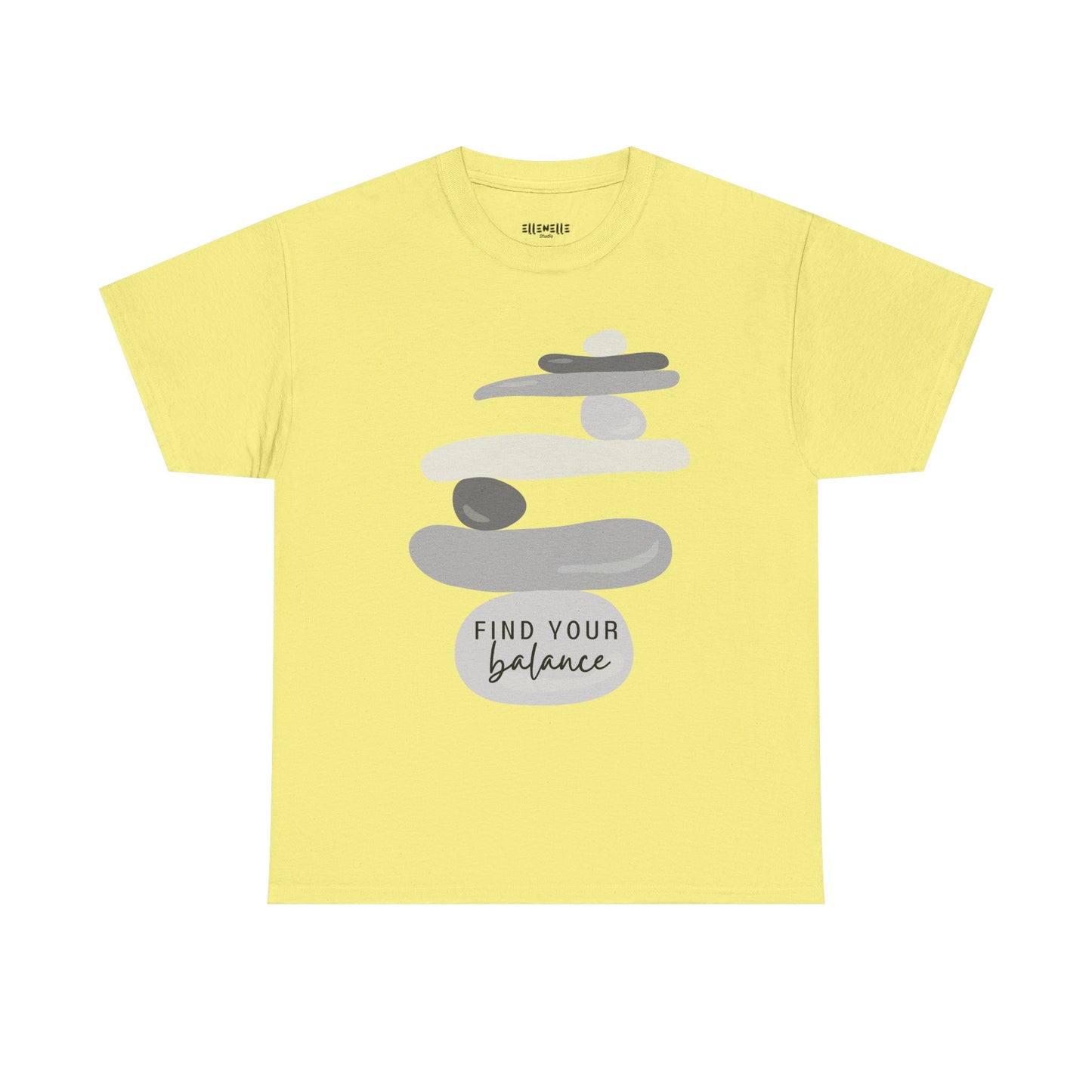 Find Your Balance Empowering Unisex Heavy Cotton Tee, Self-Love T-Shirt, Affirmation Apparel, Gift for Friends, Motivational Clothing