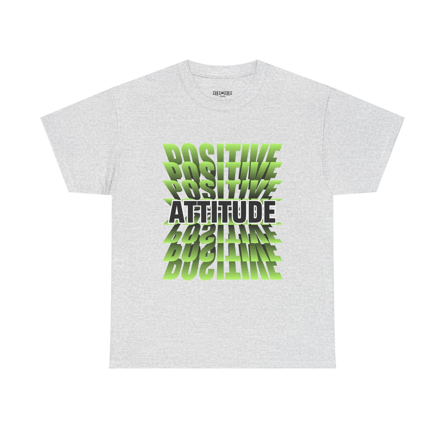 Positive Attitude Empowering Unisex Heavy Cotton Tee, Self-Love T-Shirt, Affirmation Apparel, Gift for Friends, Motivational Clothing