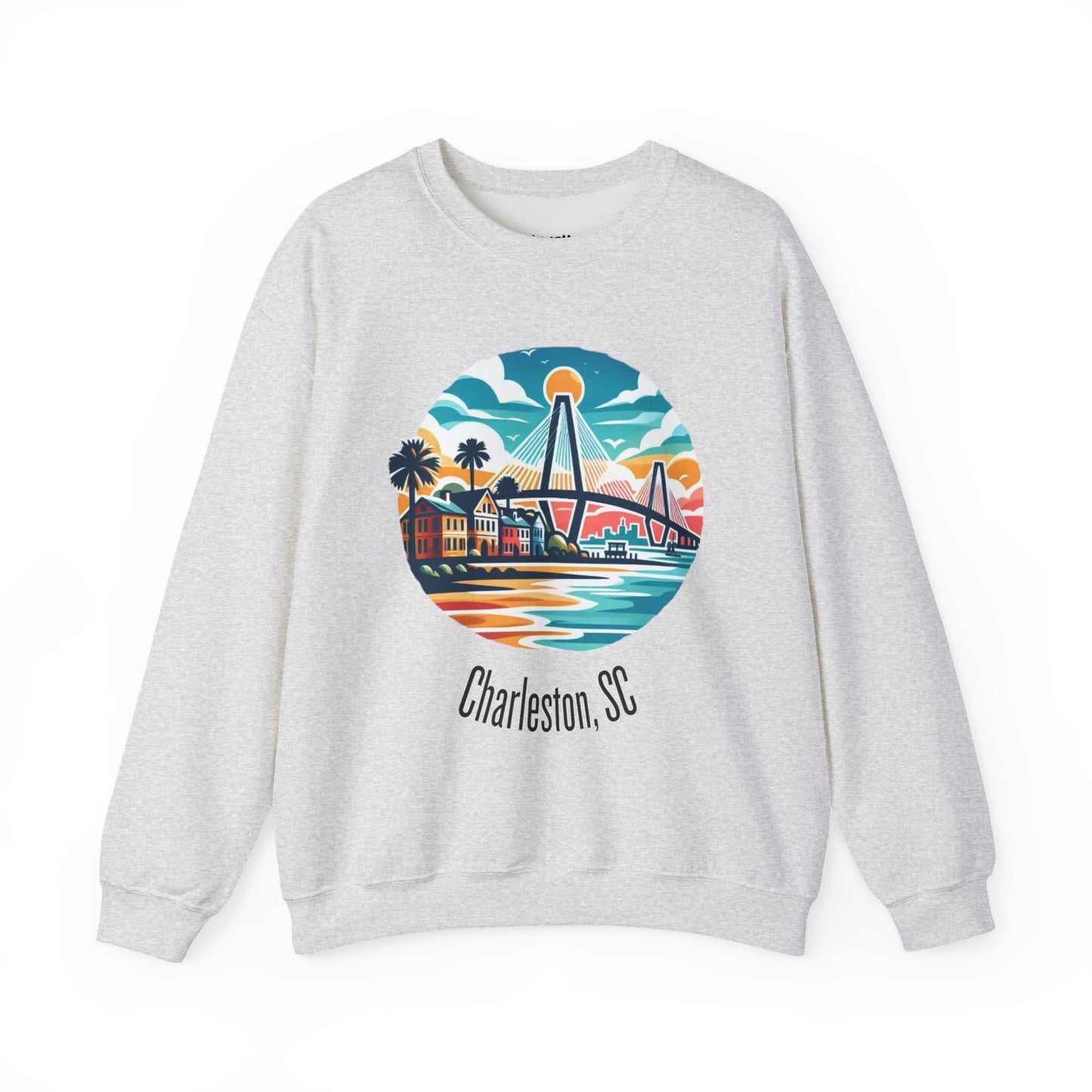 Charleston SC Sweatshirt, Cozy Crewneck, Charleston Gift, Travel Souvenir, Unisex Sweatshirt, Beach Vibes Apparel, Casual Wear