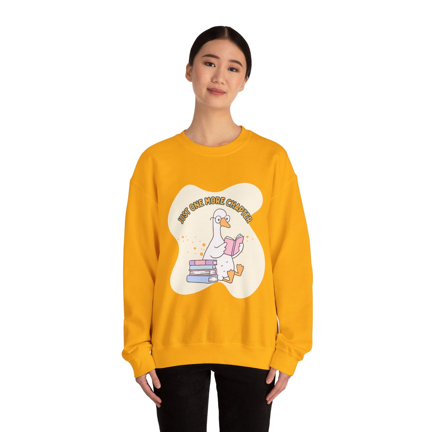 Just One More Chapter Sweatshirt, Perfect Gift for Book Lovers, Literary Apparel, Cozy Reading Gift, Cute Bookworm Crewneck