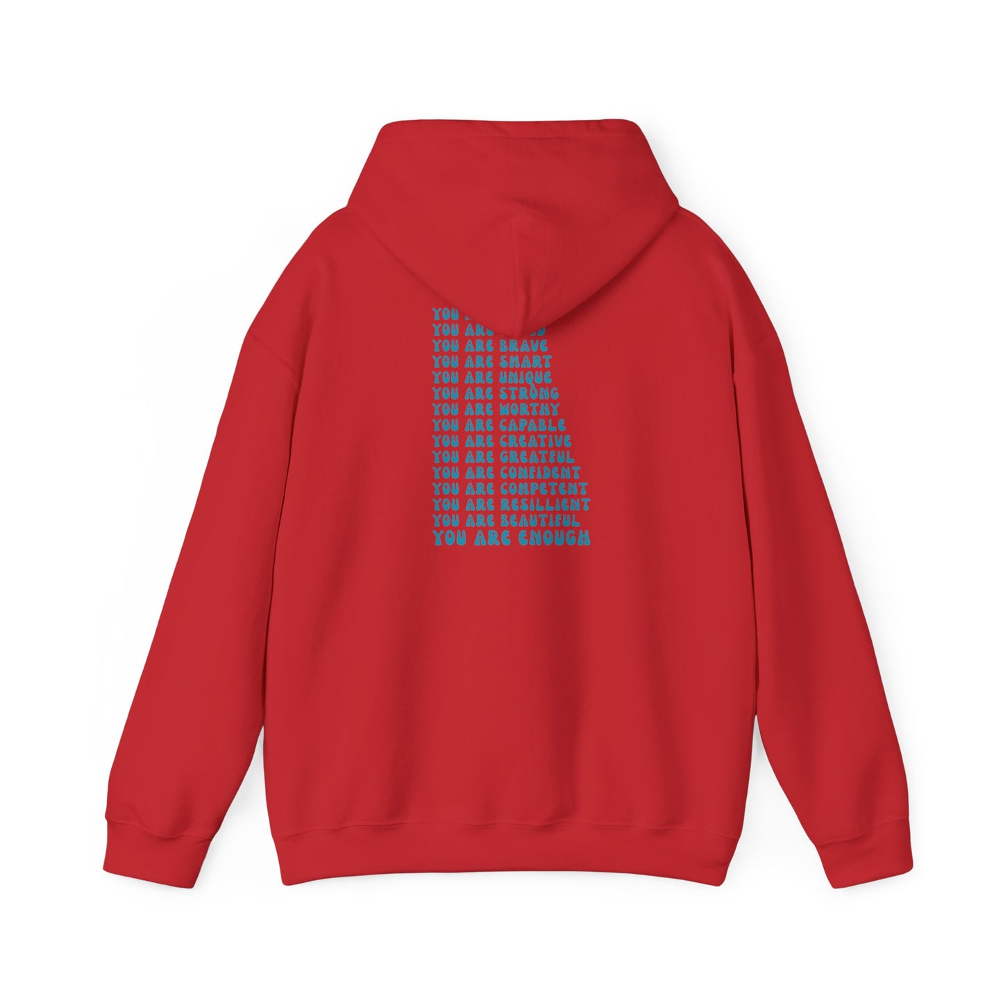 You Are Enough Motivational Hoodie, Unisex Sweatshirt, Casual Comfort Wear, Gift for Teens, Inspirational Clothing, Everyday Hoodie