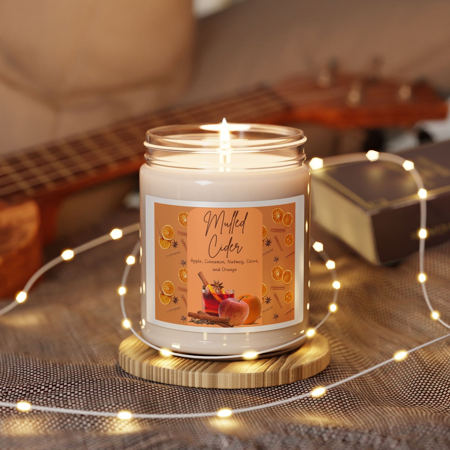 Mulled Cider Scented Soy Candle, 9oz
