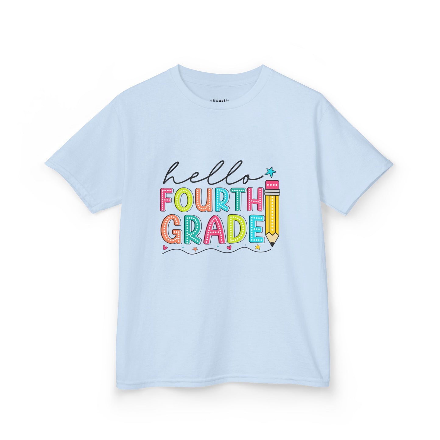 Hello Fourth Grade T‑Shirt — Bright Back-to-School Tee
