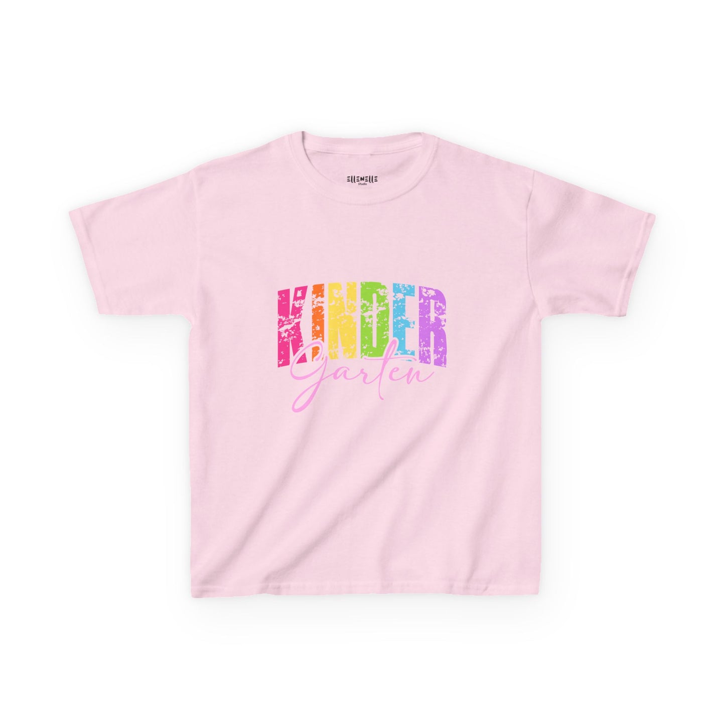 Distressed Kindergarten T‑Shirt — Bright Back-to-School Tee