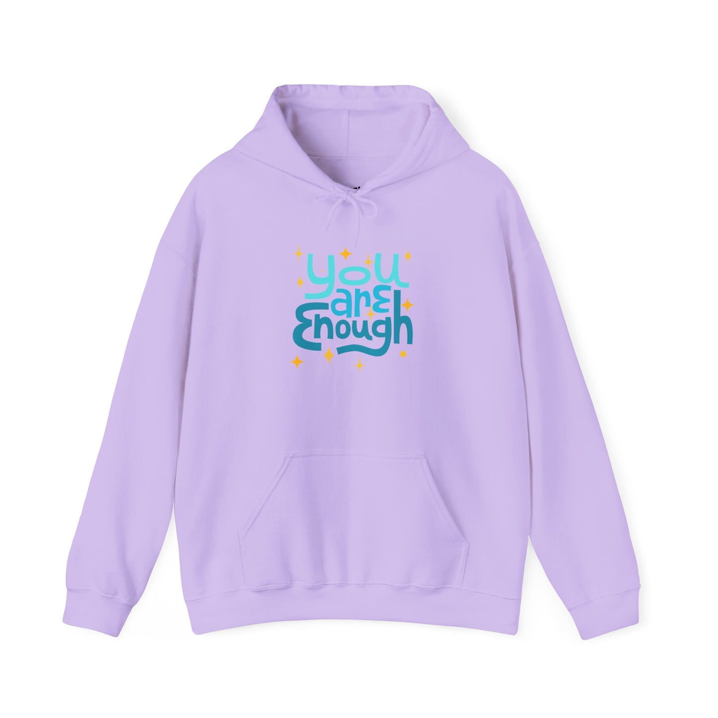 You Are Enough Motivational Hoodie, Unisex Sweatshirt, Casual Comfort Wear, Gift for Teens, Inspirational Clothing, Everyday Hoodie