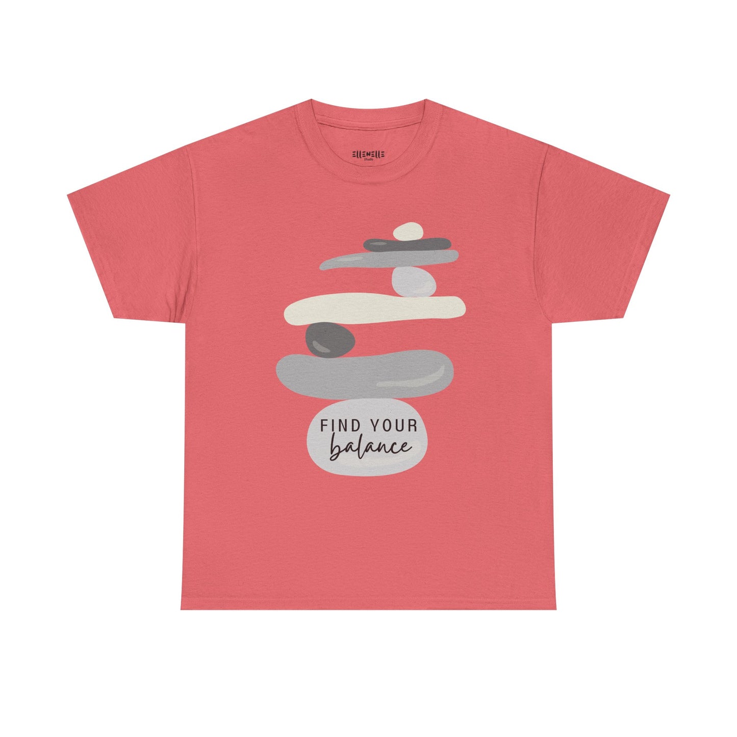 Find Your Balance Empowering Unisex Heavy Cotton Tee, Self-Love T-Shirt, Affirmation Apparel, Gift for Friends, Motivational Clothing
