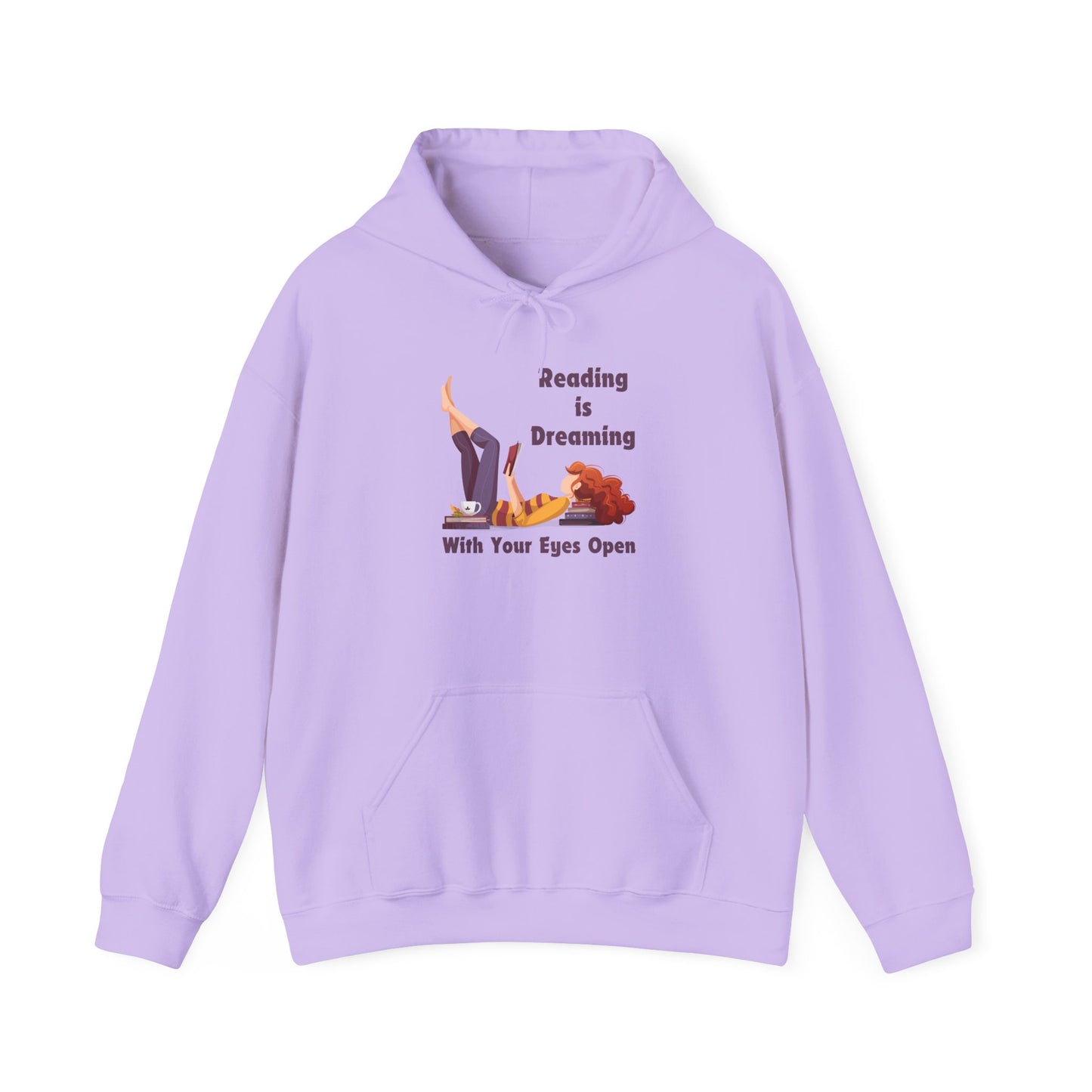 Reading is Dreaming With My Eyes Open... Unisex Hooded Sweatshirt with Library Design, Cozy Literature Hoodie for Book Lovers, Perfect Gift for Readers, Literary [...]