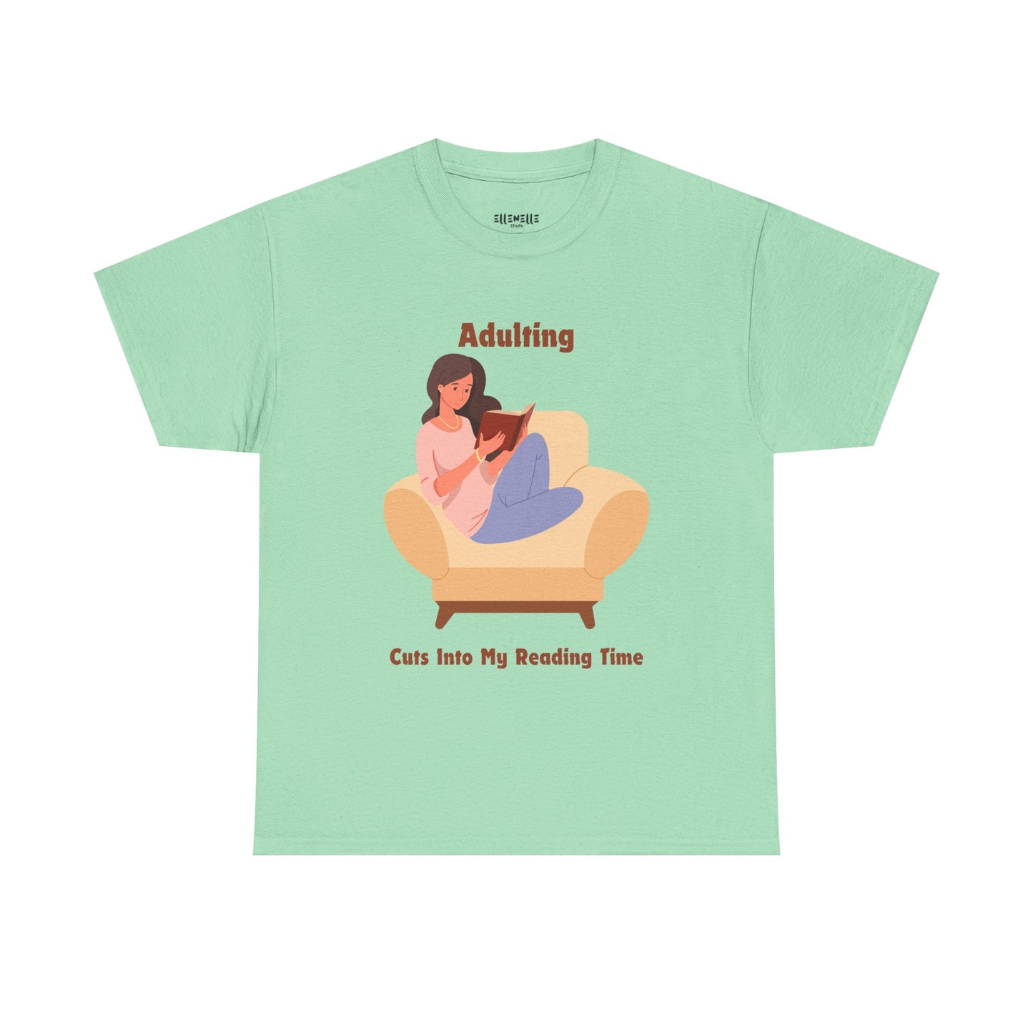 Adulting Cuts into My Reading Time T-Shirt, Unisex Tee