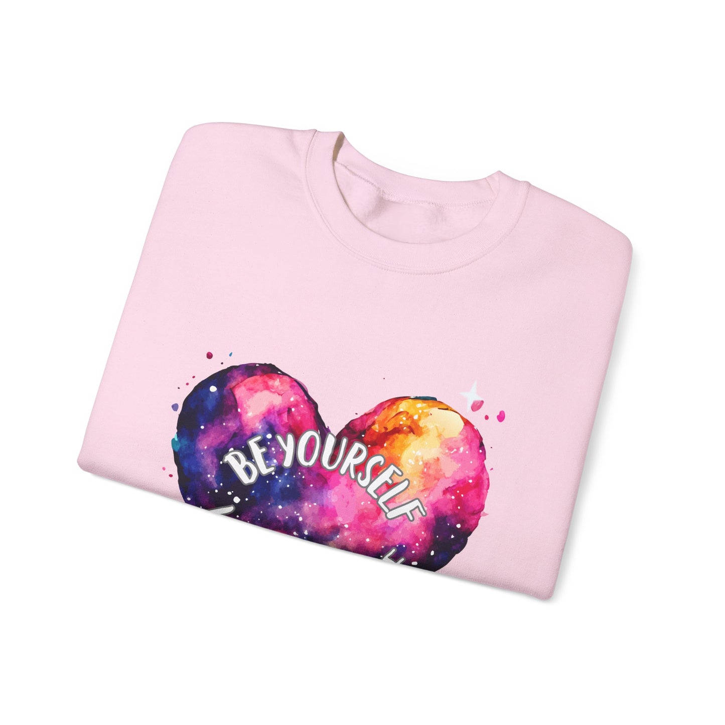 Be Yourself Love Yourself Empowering Unisex Crewneck Sweatshirt, Affirmation Apparel, Motivational Gift, Cozy Self-Care Clothing, Inspirational Wear