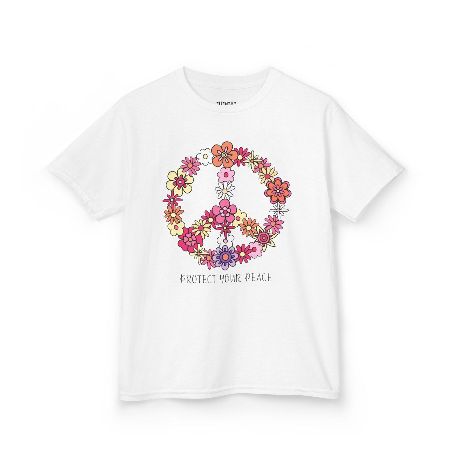 Protect Your Peace Motivational Kids T-Shirt, Positive Affirmation Shirt, Gift for Children, Encouraging Apparel