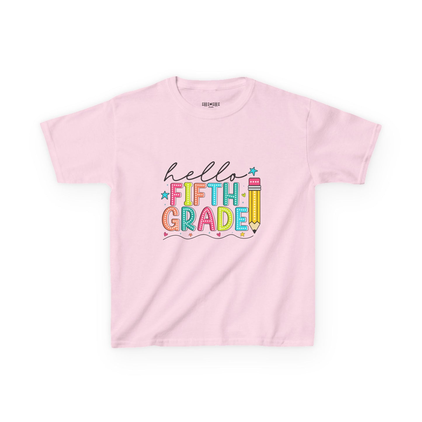 Hello Fifth Grade T‑Shirt — Bright Back-to-School Tee